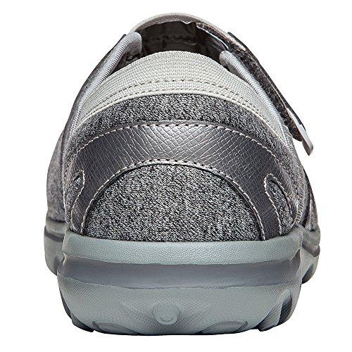 Propet Onalee - Women's Stretchable Mary Jane Shoe - Grey/Silver