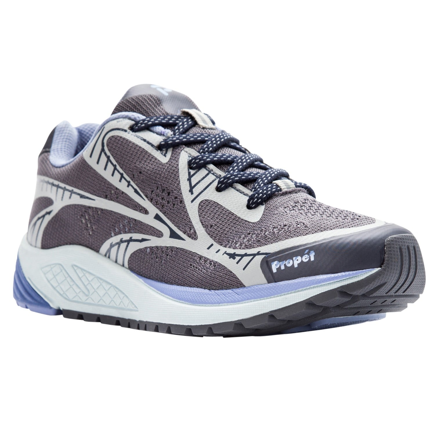Propet One LT Women's Active Orthopedic Shoes in Lavender/Grey