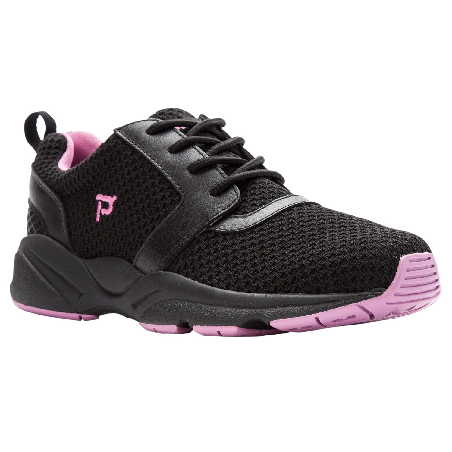 Propet Stability X Women's Orthopedic Shoes in Black/Berry