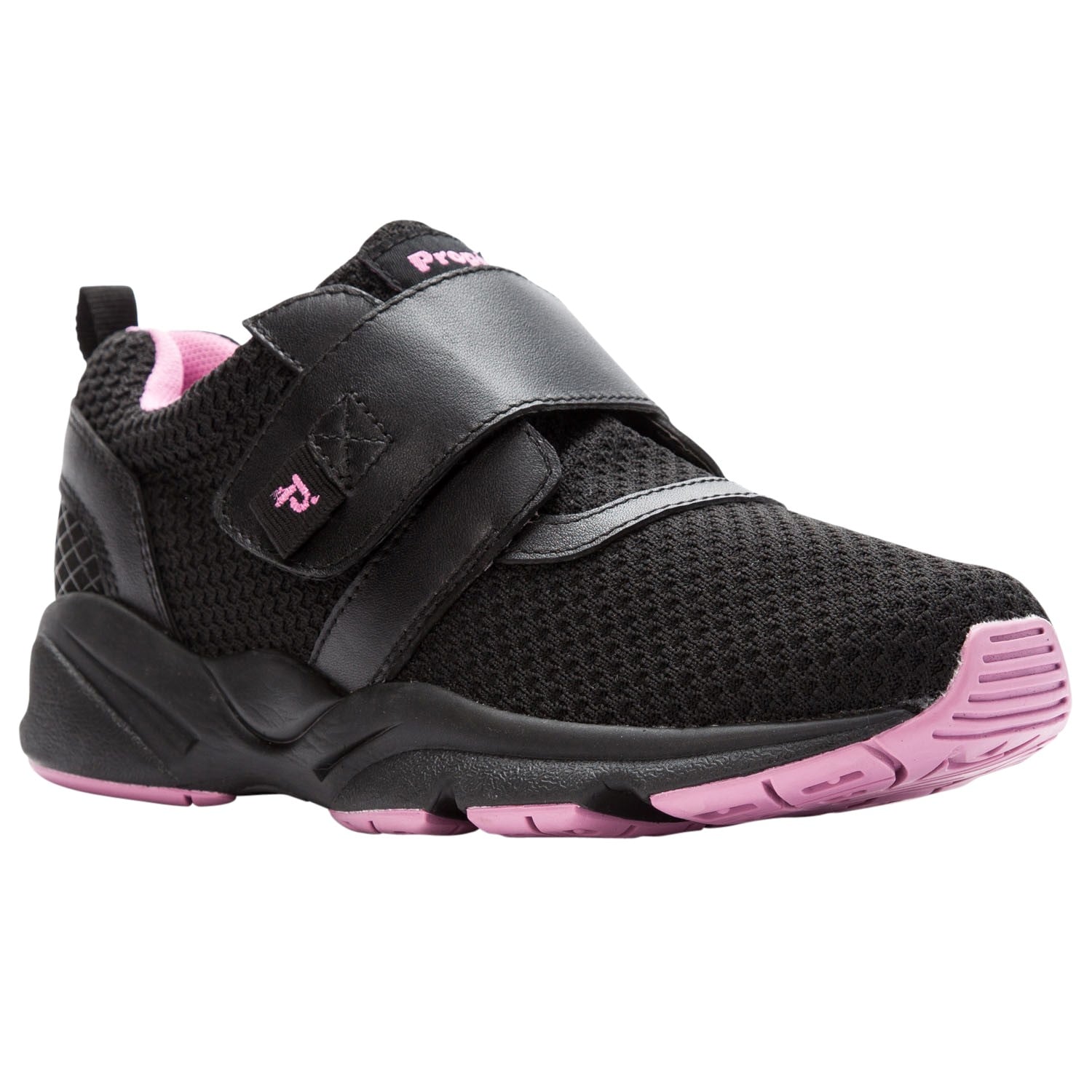 Propet Stability X Strap Women's Orthopedic Shoes in Black/Berry