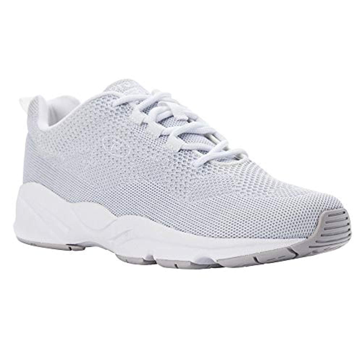 Propet Stability Fly Women's Active Orthopedic Shoe in White/Silver