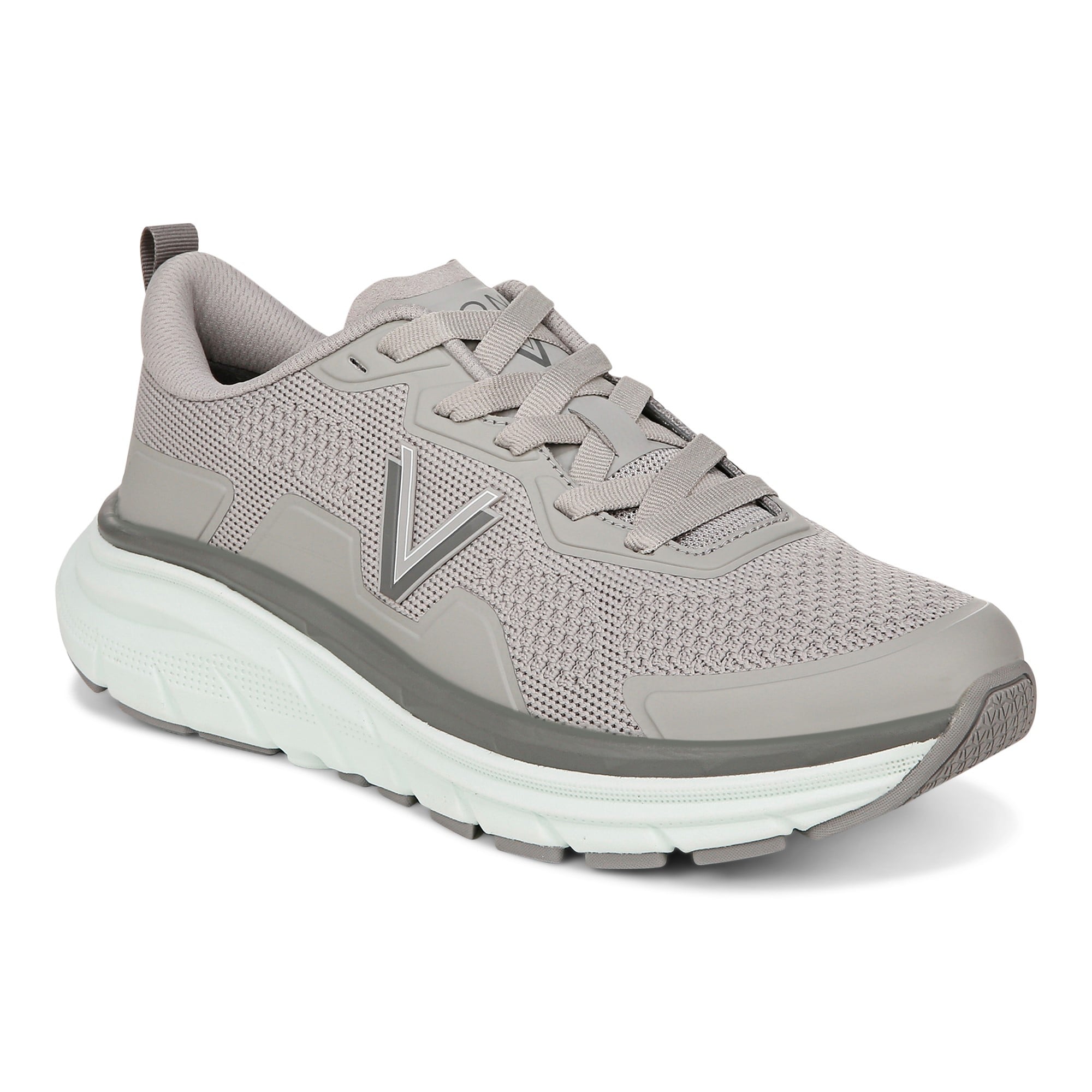 Vionic Walk Max Women's Lace Up Comfort Sneaker - Light Grey - Angle main