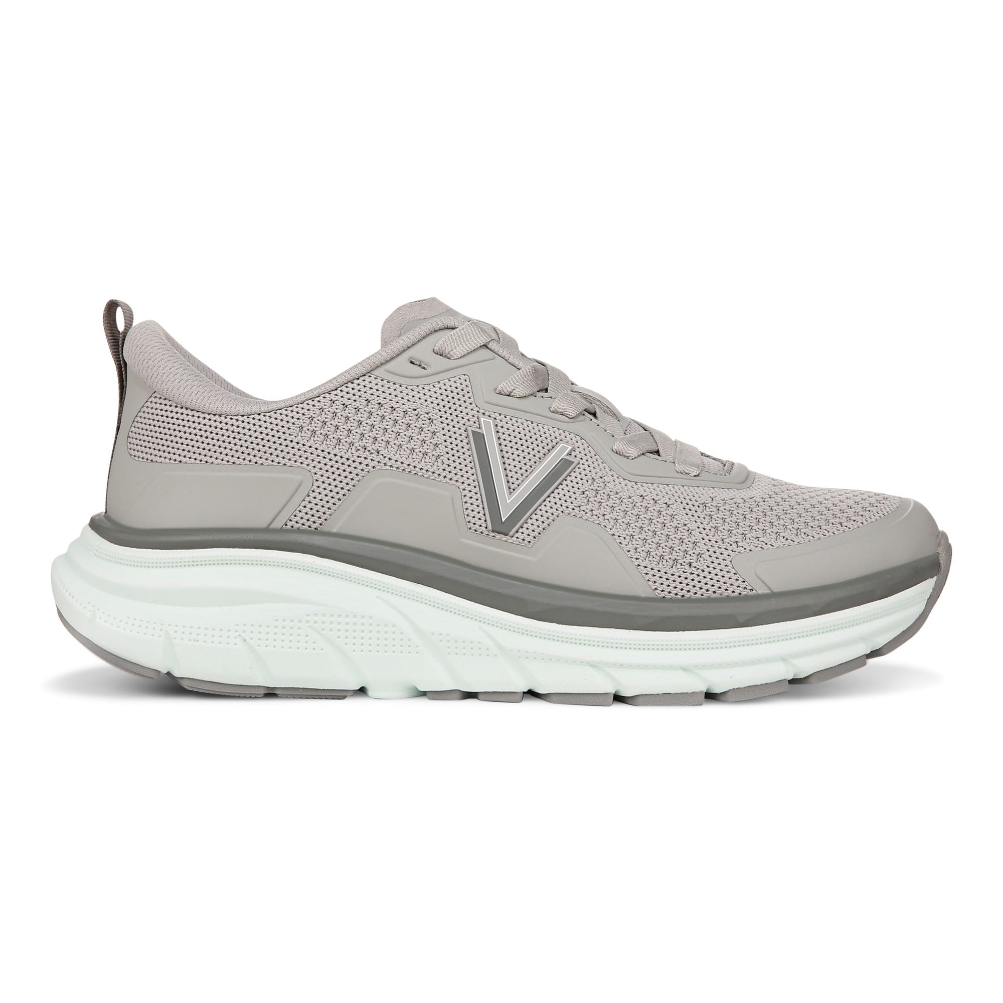 Vionic Walk Max Women's Lace Up Comfort Sneaker - Light Grey - Right side