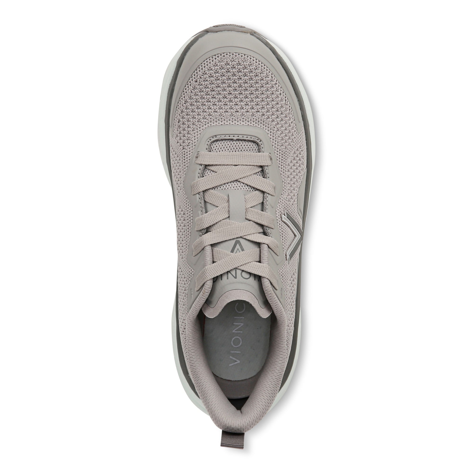 Vionic Walk Max Women's Lace Up Comfort Sneaker - Light Grey - Top
