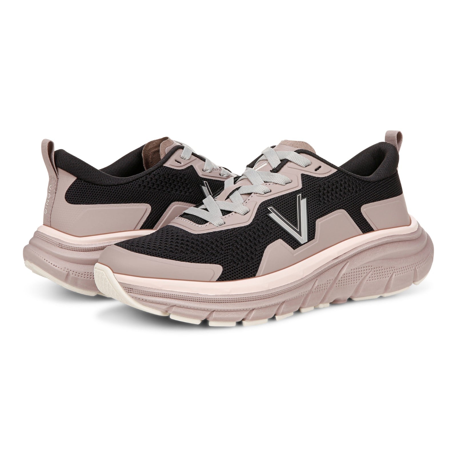 Vionic Walk Max Women's Lace Up Comfort Sneaker - Magnolia Dusk/Phantom - pair left angle