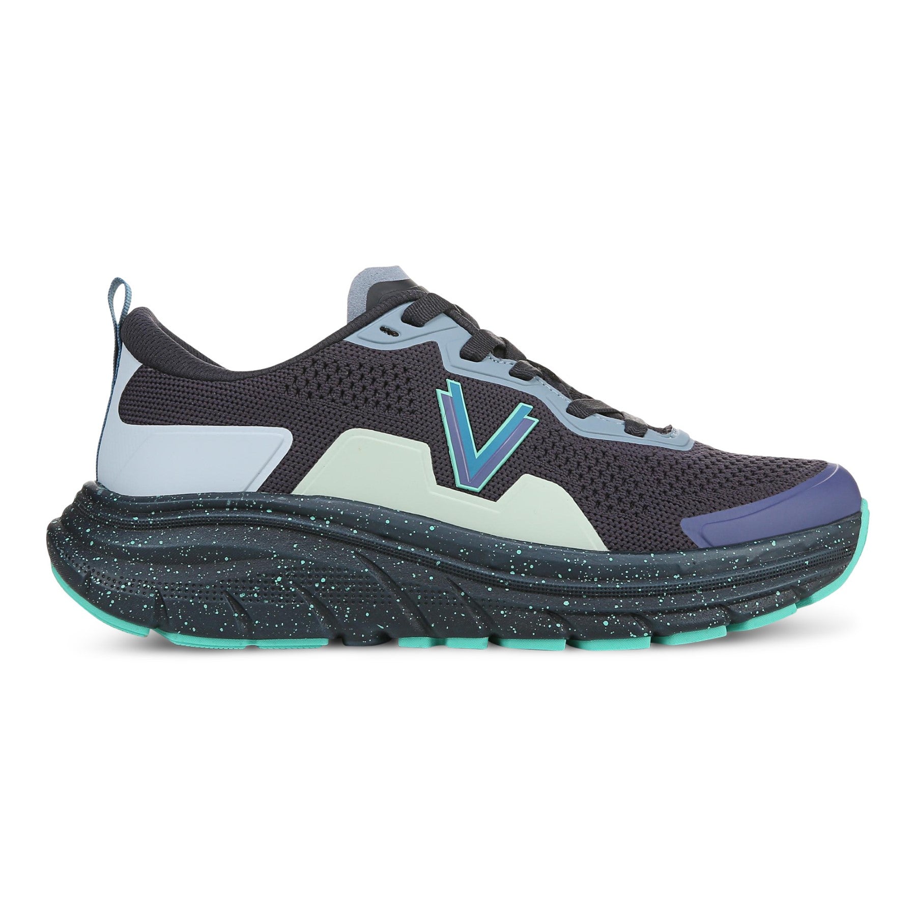 Vionic Walk Max Women's Lace Up Comfort Sneaker - Navy Blazer Multi - Right side