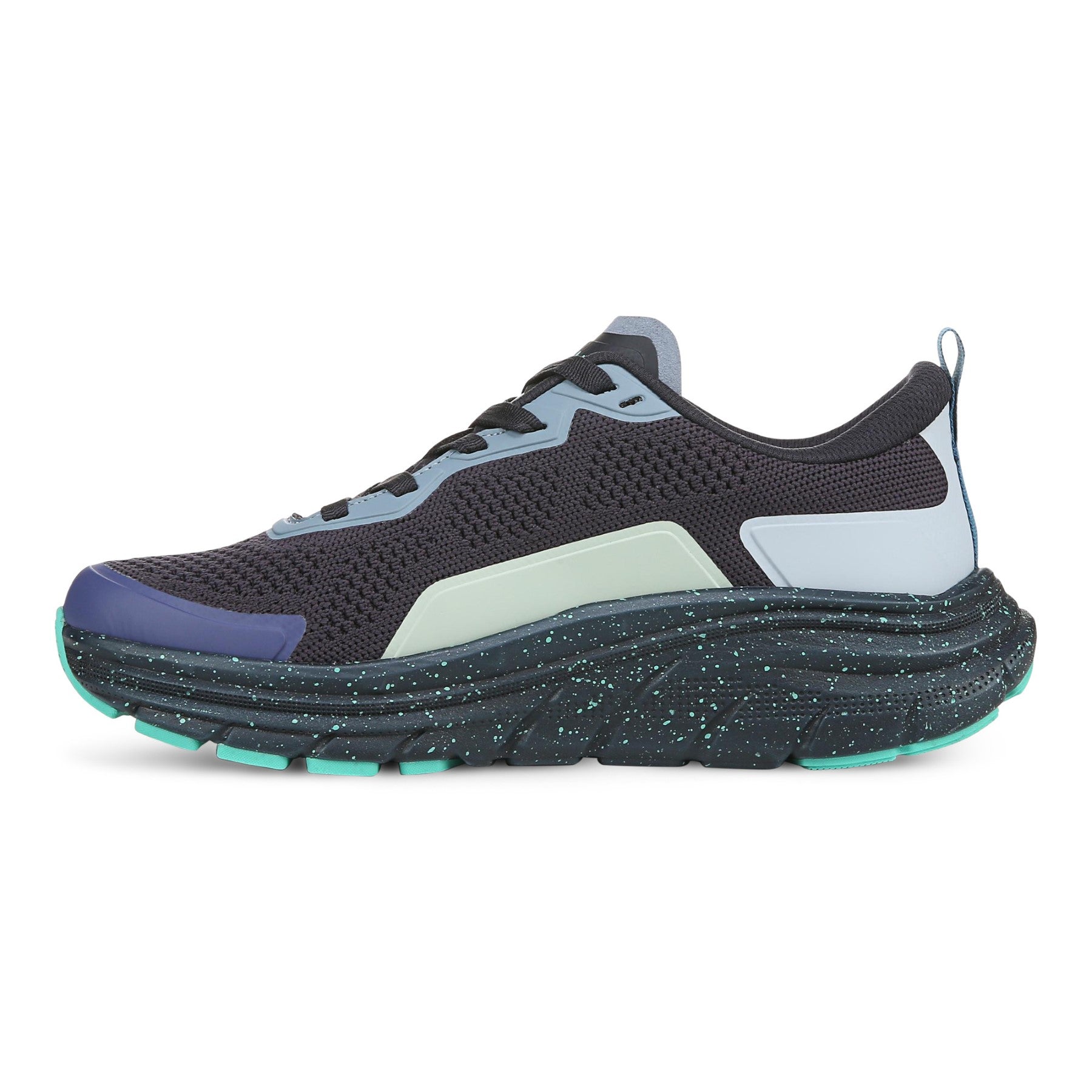 Vionic Walk Max Women's Lace Up Comfort Sneaker - Navy Blazer Multi - Left Side