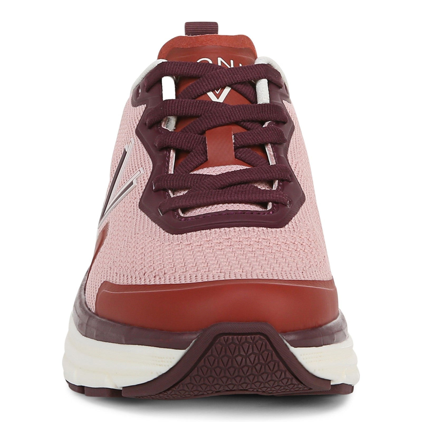 Vionic Walk Max Women's Lace Up Comfort Sneaker - Crystal Rose/Syrah - Front