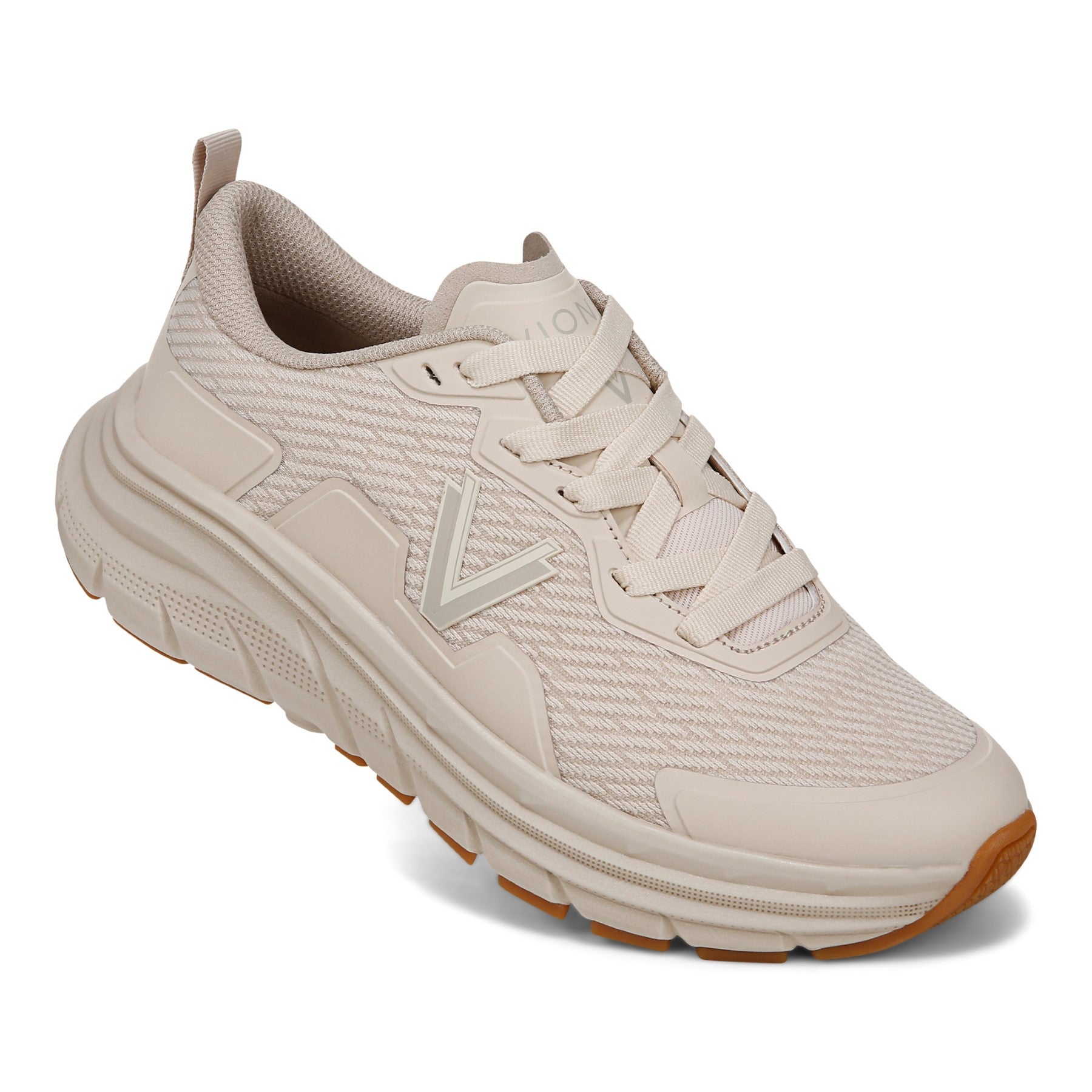 Vionic Walk Max Women's Lace Up Comfort Sneaker - Parchment - WALK MAX-I8711M2250-PARCHMENT-13fl-med