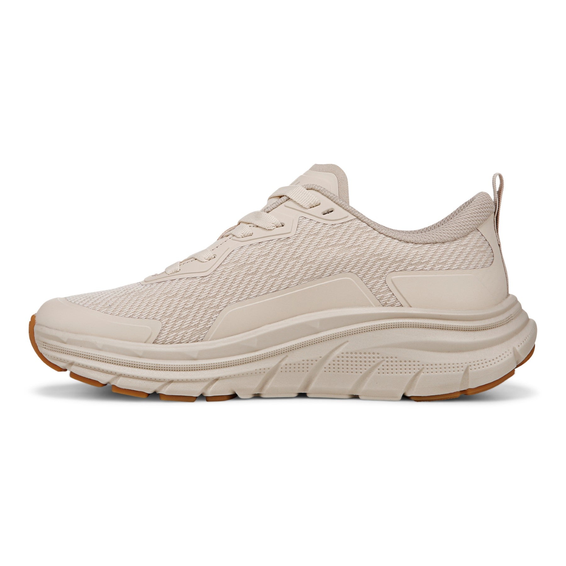 Vionic Walk Max Women's Lace Up Comfort Sneaker - Parchment - Left Side
