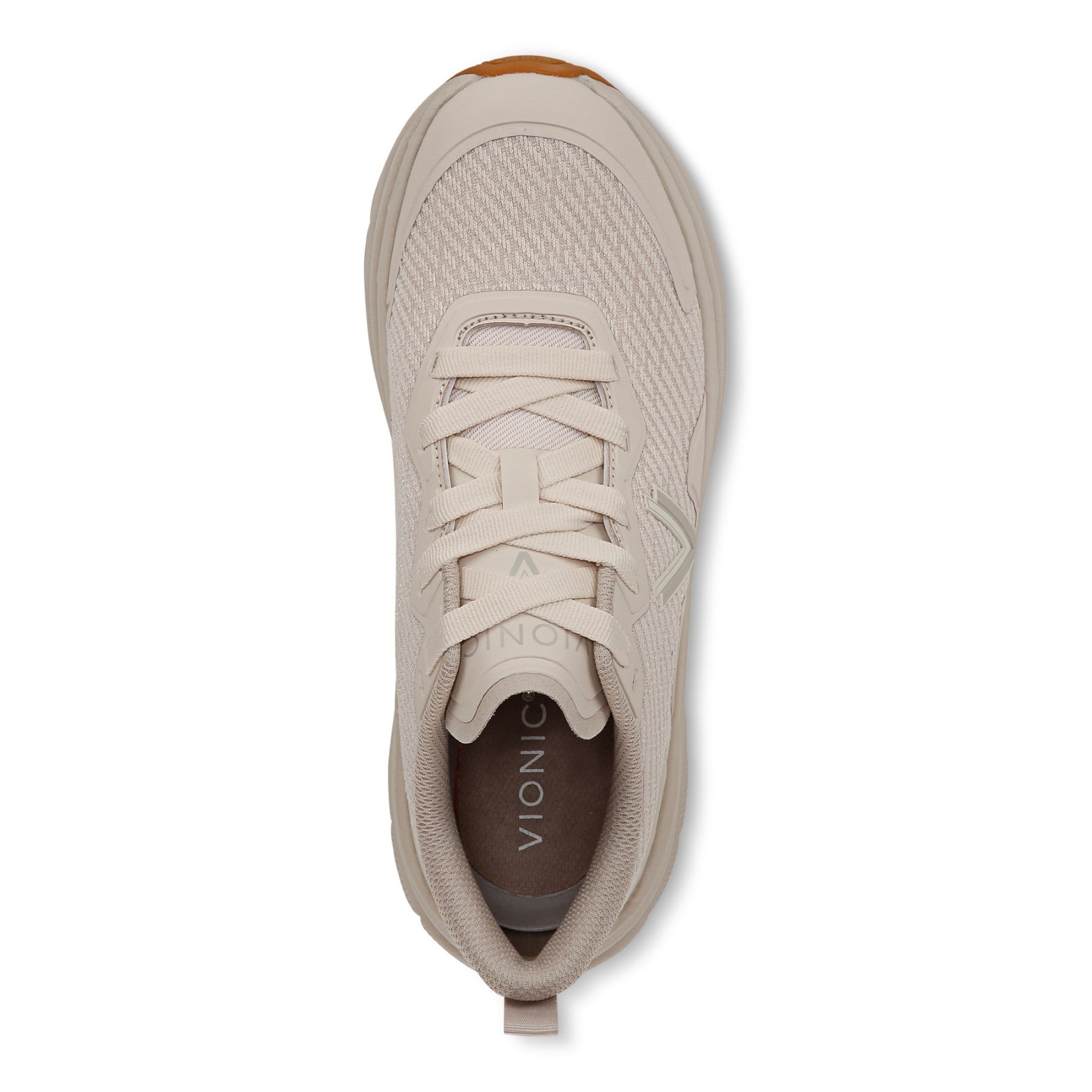 Vionic Walk Max Women's Lace Up Comfort Sneaker - Parchment - Top