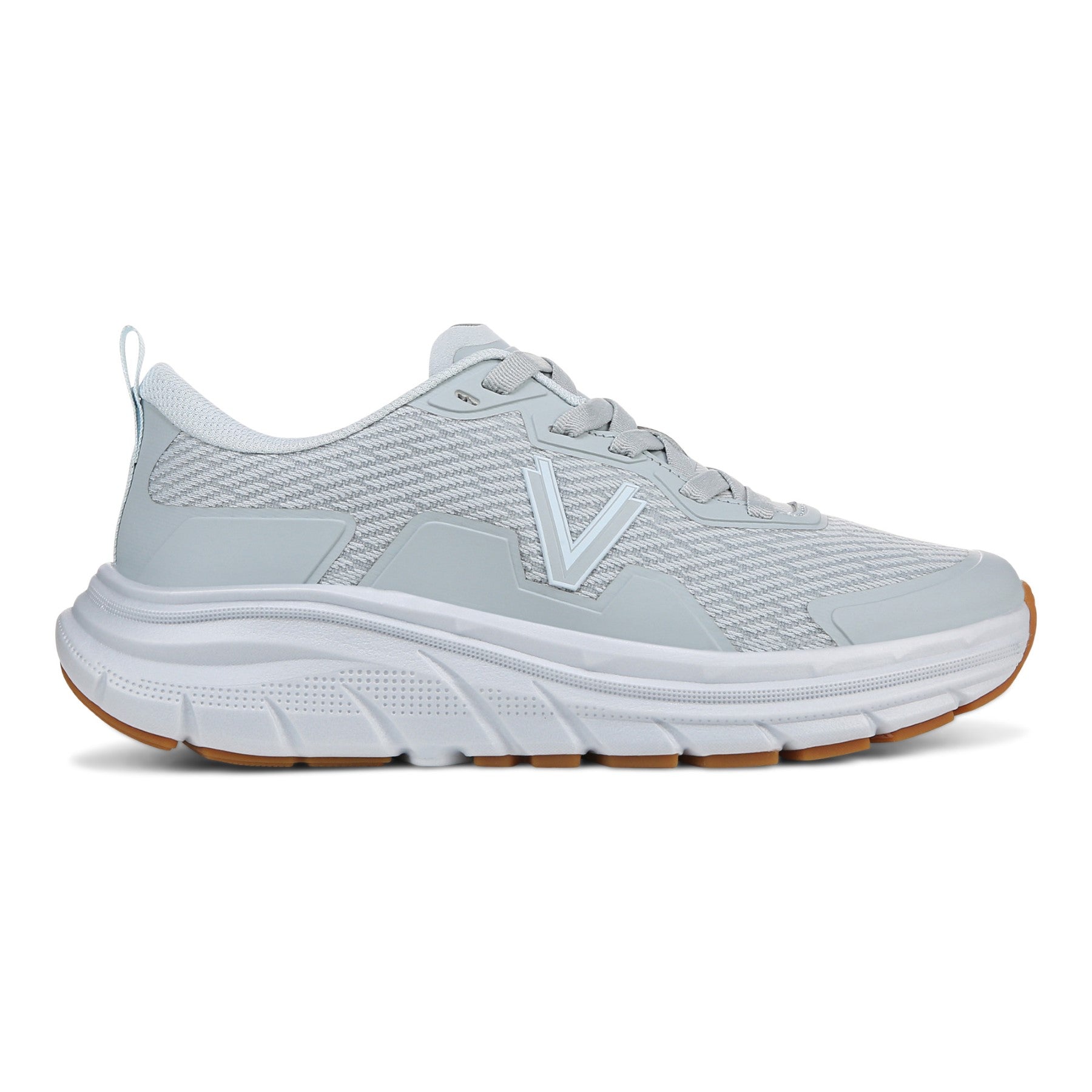 Vionic Walk Max Women's Lace Up Comfort Sneaker - Vintage Blue Haze - Right side