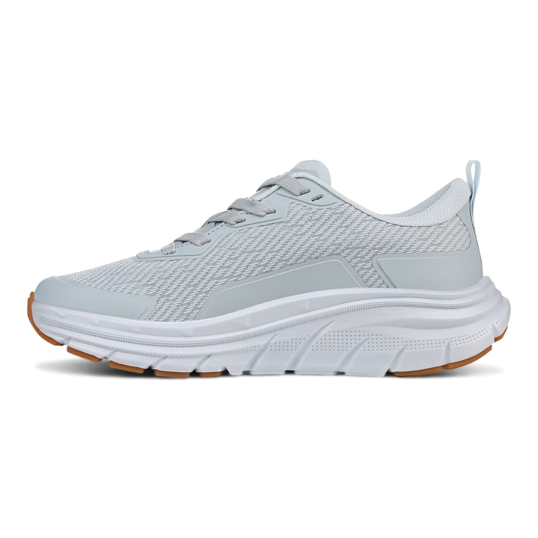 Vionic Walk Max Women's Lace Up Comfort Sneaker - Vintage Blue Haze - Left Side