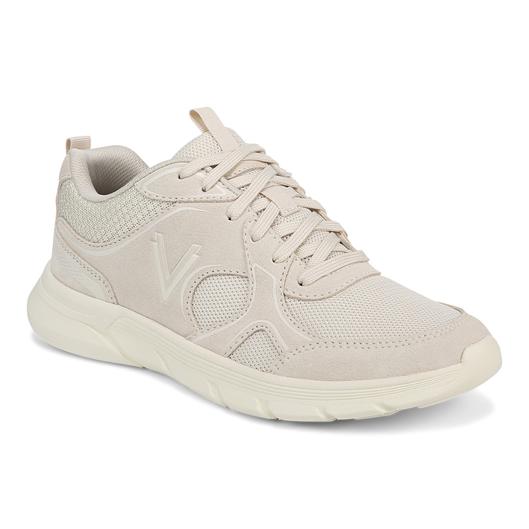 Vionic Walk Parkside Women's Supportive Walking Sneaker in Cream