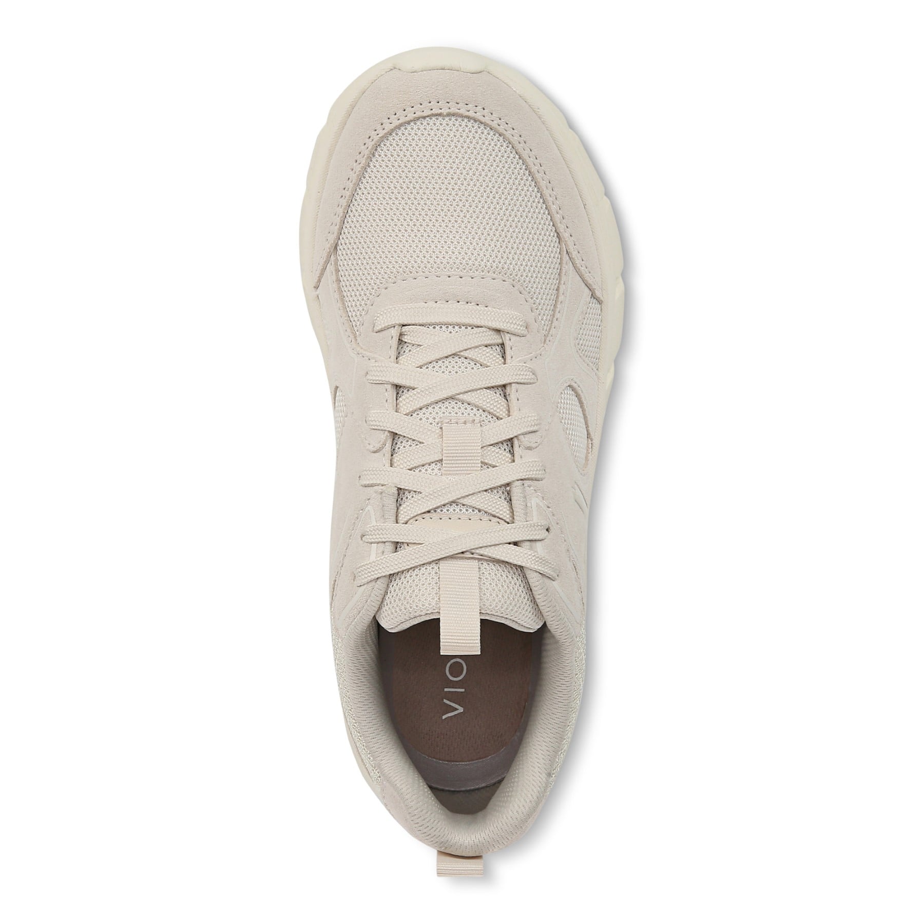 Vionic Walk Parkside Women's Walking Sneaker with Arch Support - Cream - Top