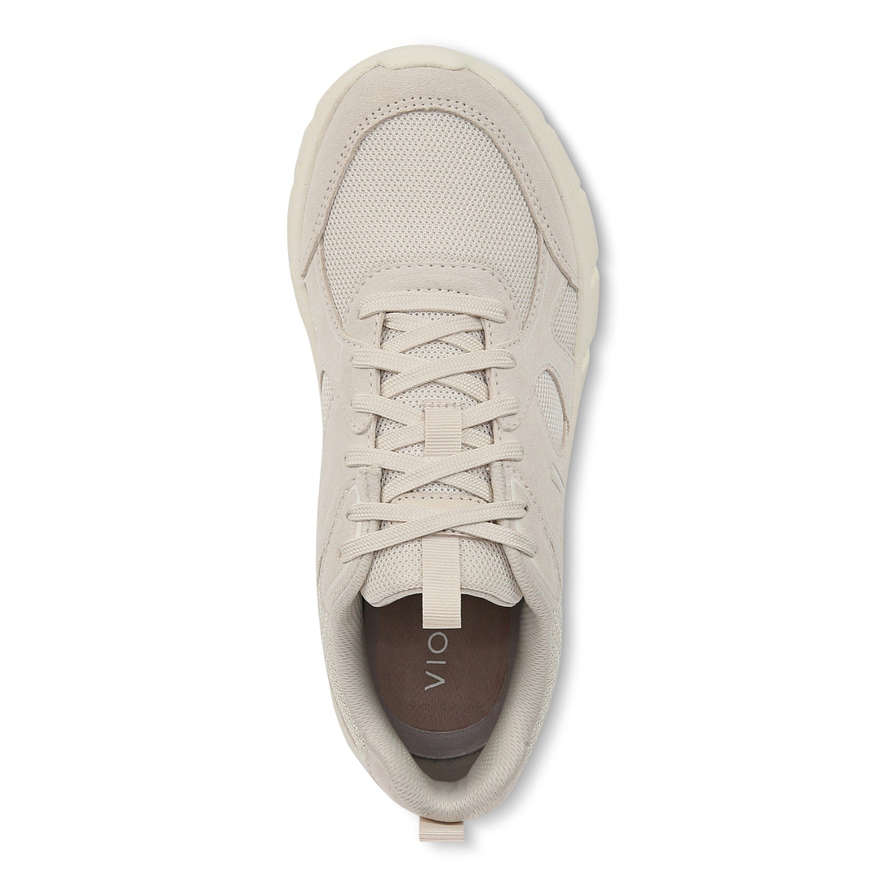 Vionic Walk Parkside Women's Walking Sneaker with Arch Support - Cream - Top
