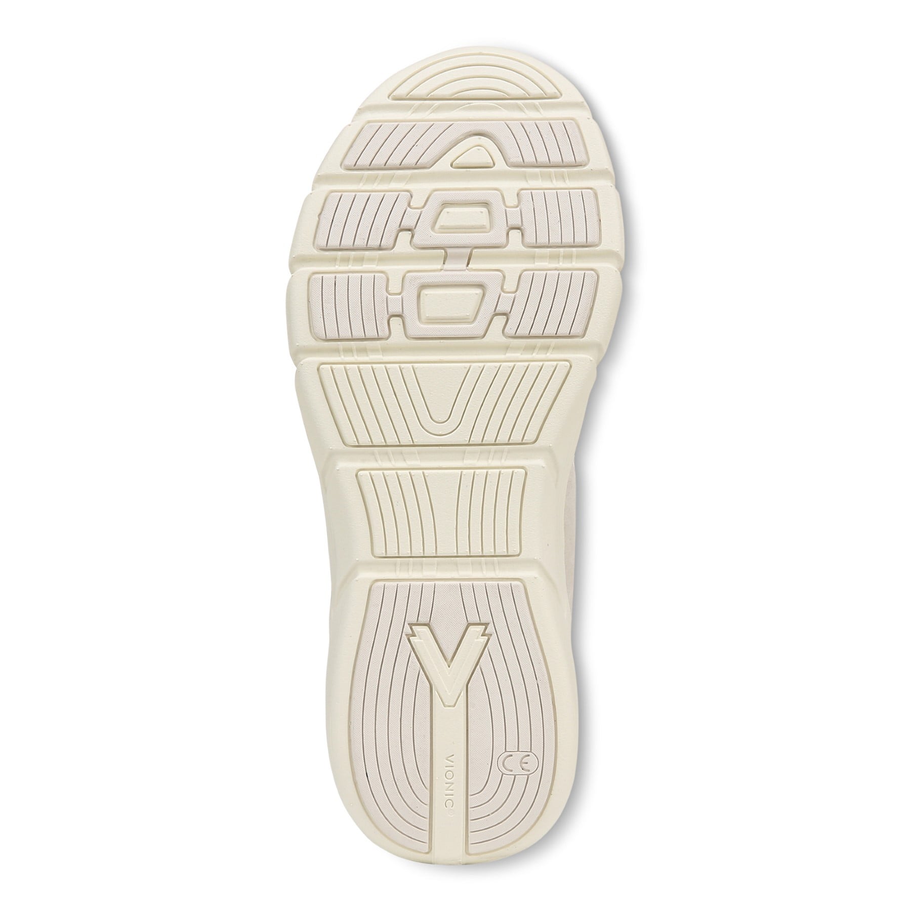 Vionic Walk Parkside Women's Walking Sneaker with Arch Support - Cream - Bottom