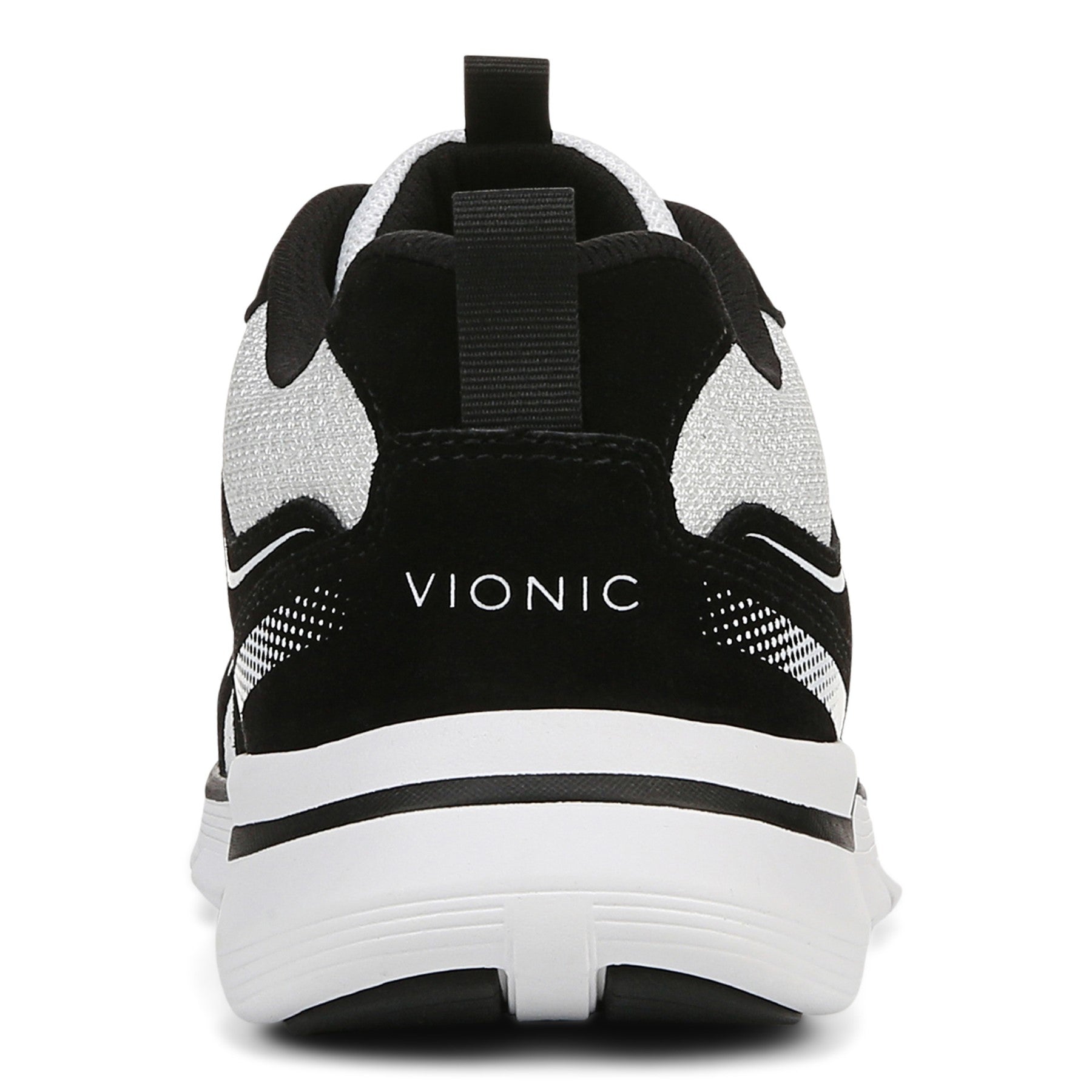 Vionic Walk Parkside Women's Walking Sneaker with Arch Support - White/black - Back