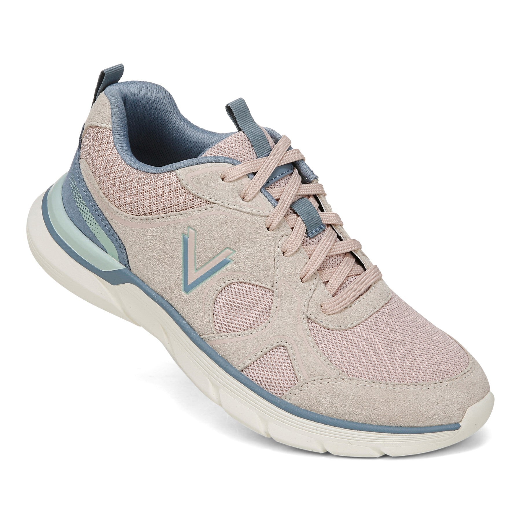 Vionic Walk Parkside Women's Walking Sneaker with Arch Support - Cameo Rose Multi - WALK PARKSIDE-J3208F1650-CAMEO ROSE MULTI-13fl-med