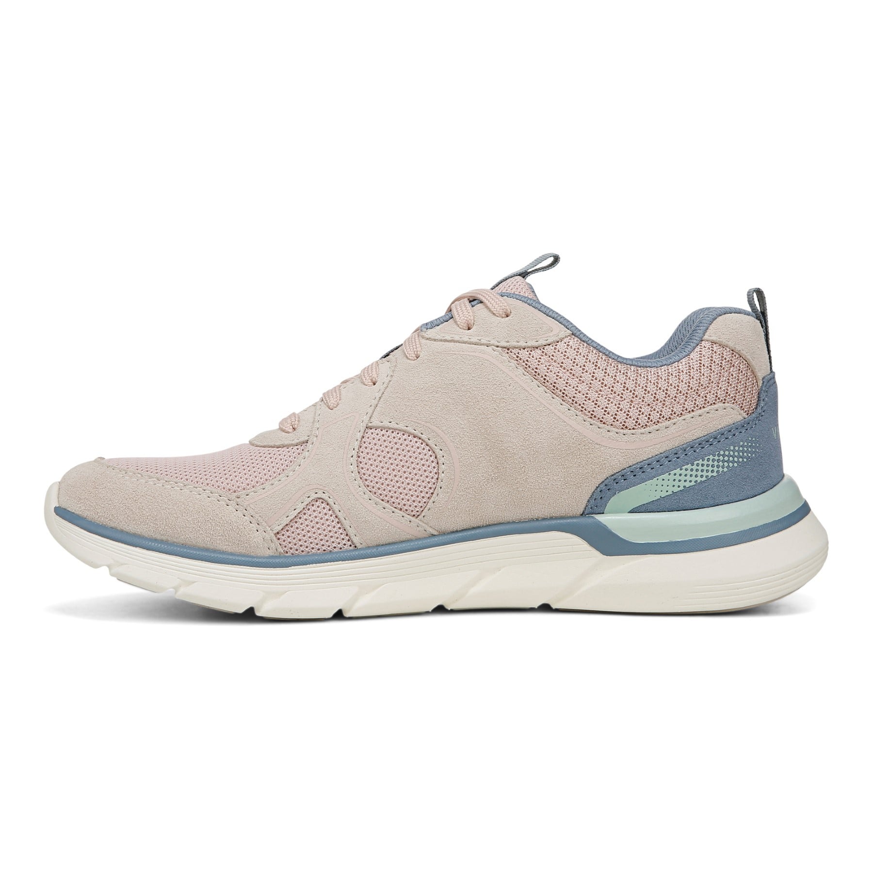 Vionic Walk Parkside Women's Walking Sneaker with Arch Support - Cameo Rose Multi - Left Side