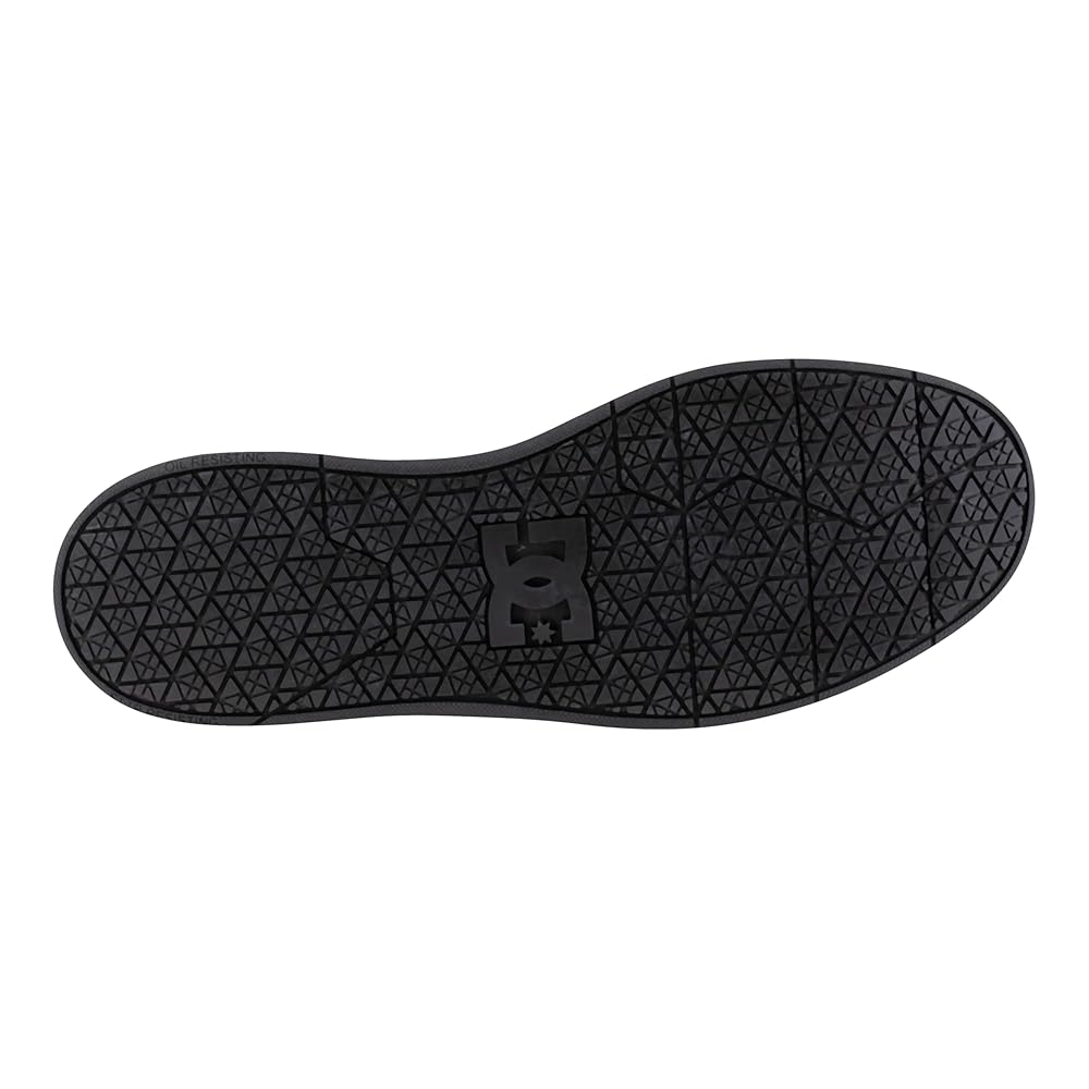 DC Work Crew Cure Work Men's Soft Toe Slip-Resistant Work High-Top - Black - Black