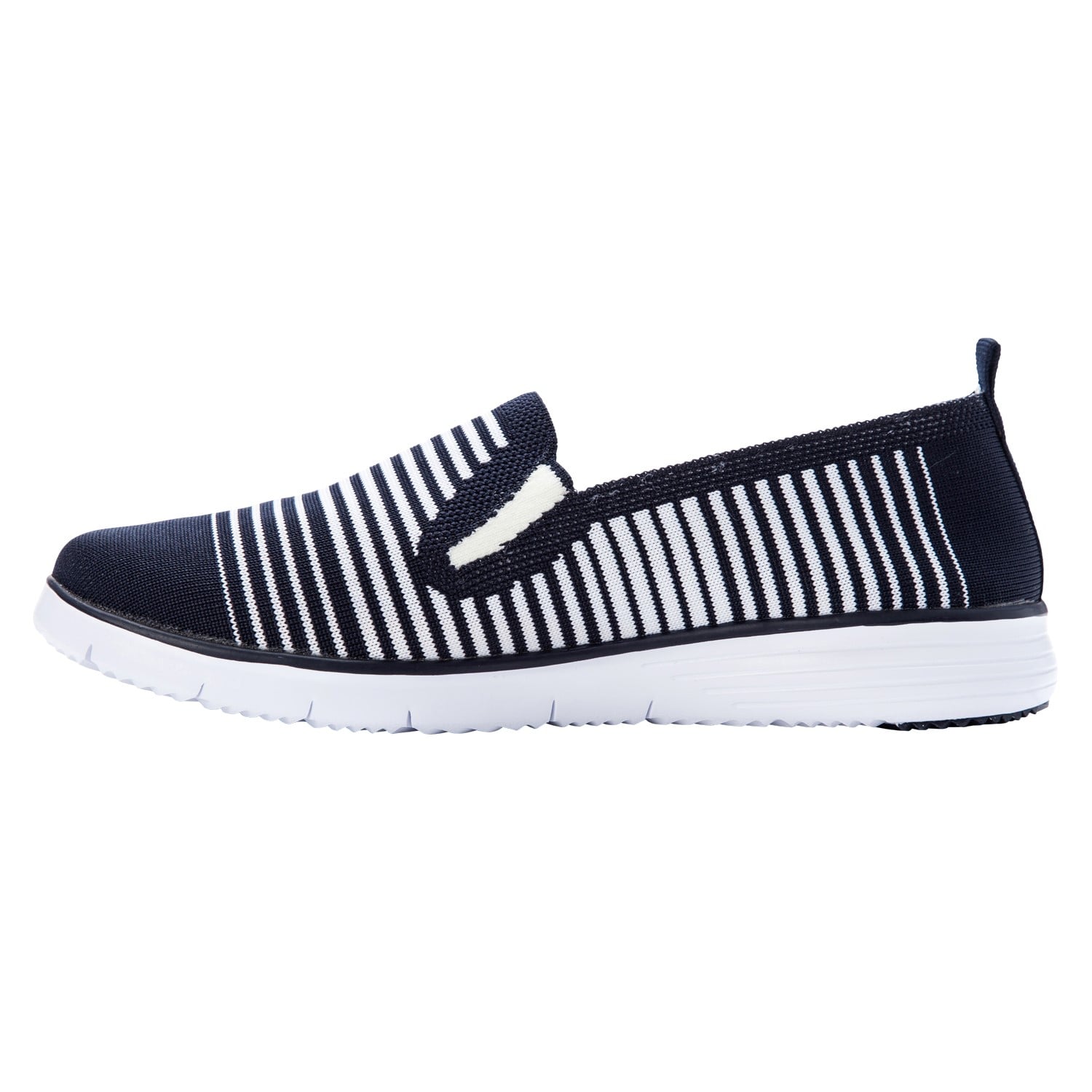 Propet TravelFit Slipon Womens Active Travel - Navy/White - instep view