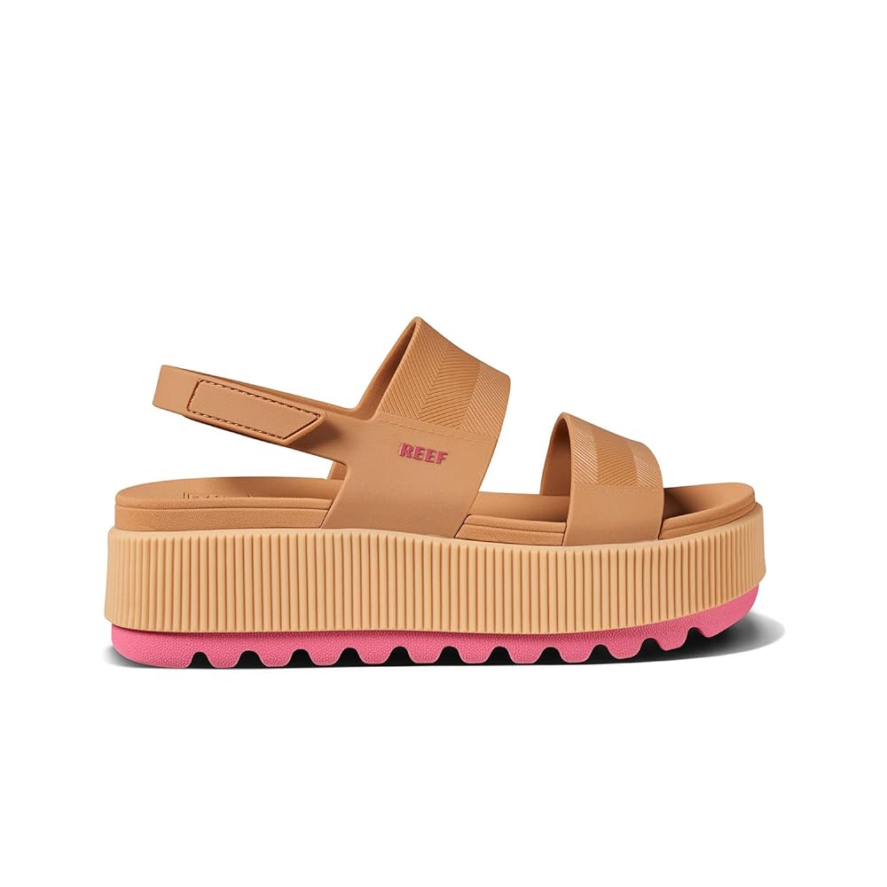 Reef Water Vista Higher Women's Platform Sandals - Natural/hot Pink
