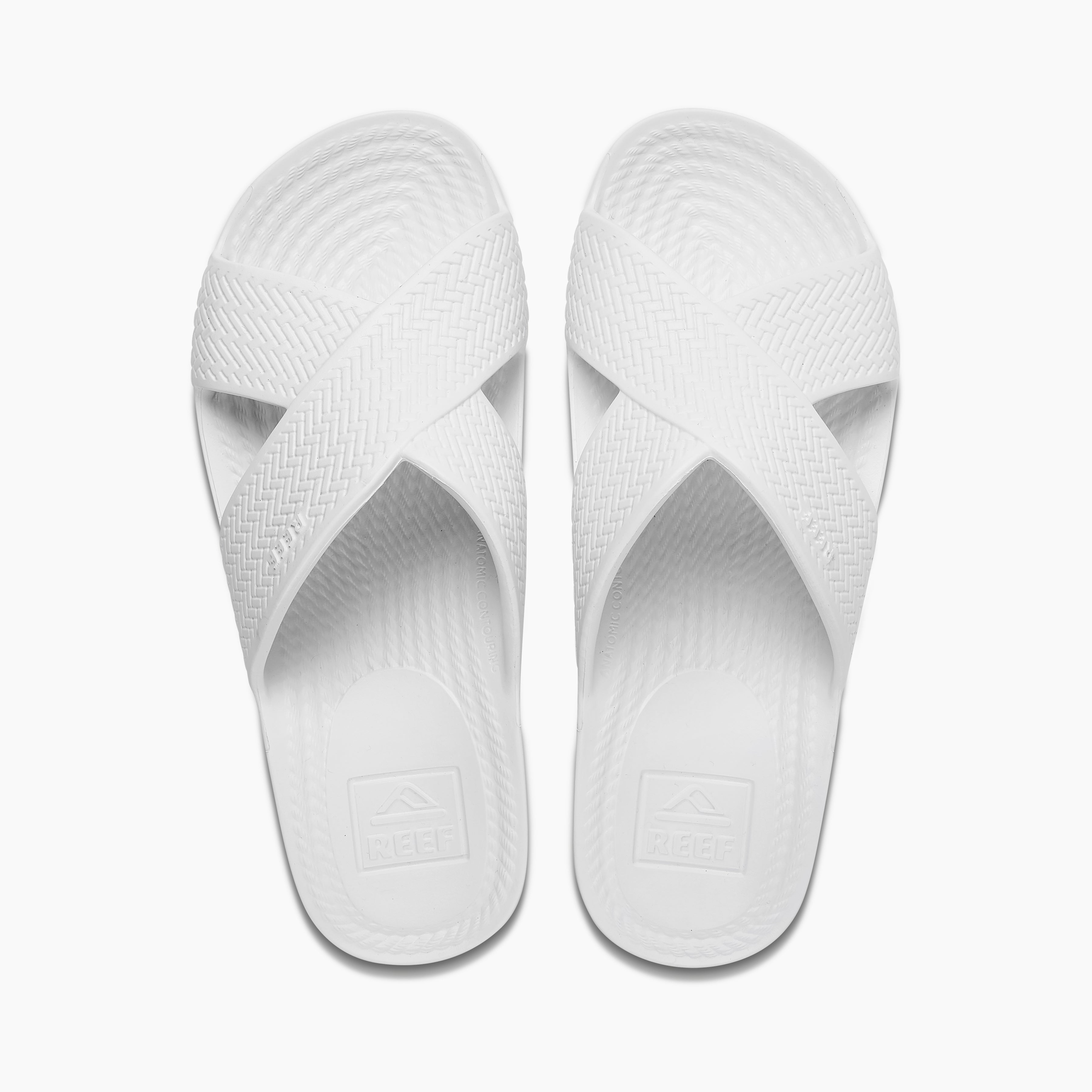 Reef Water X Slide Women\'s Sandals - White - Top