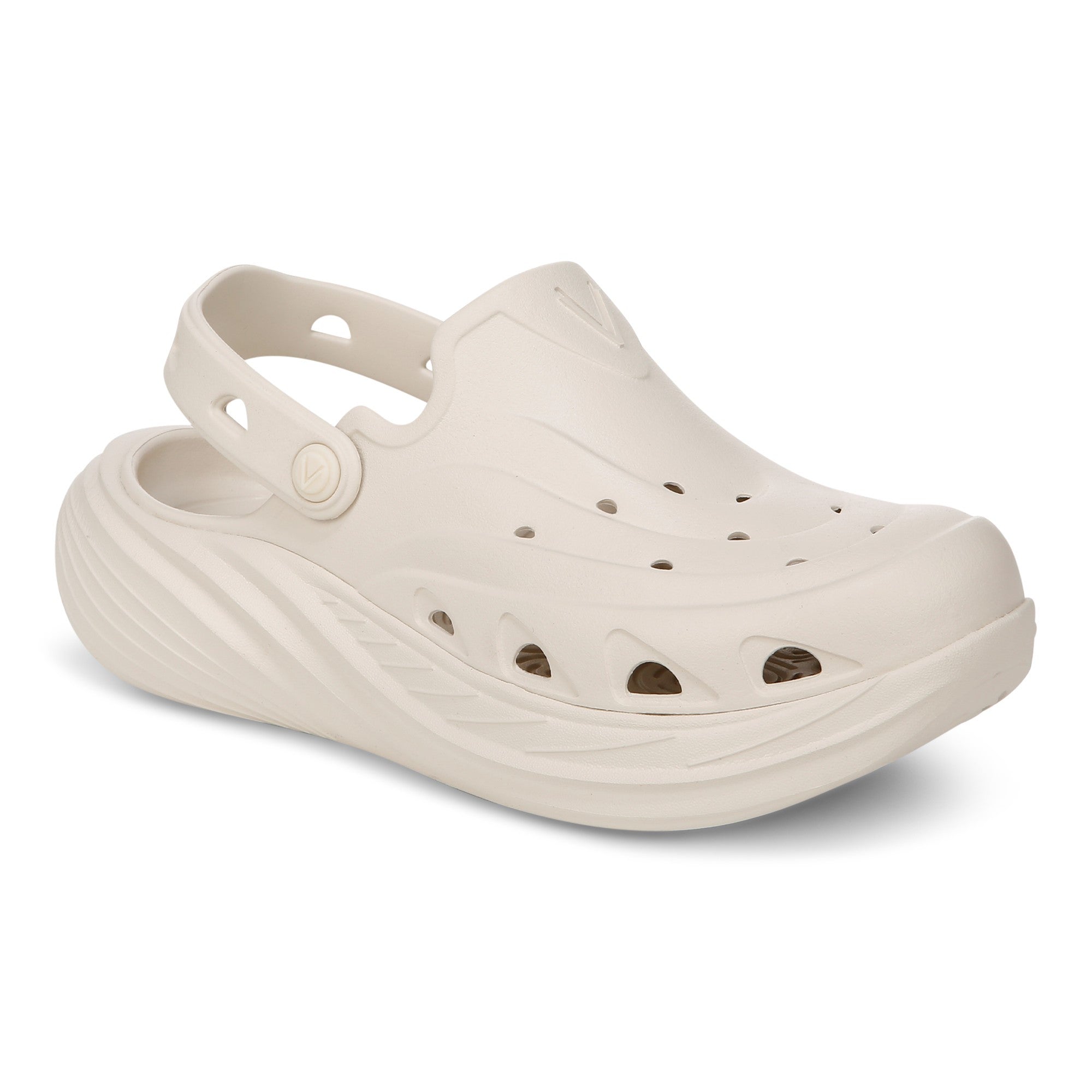 Vionic Wave RX Unisex Slip-on Supportive Cushioned Comfort Clog in Cream