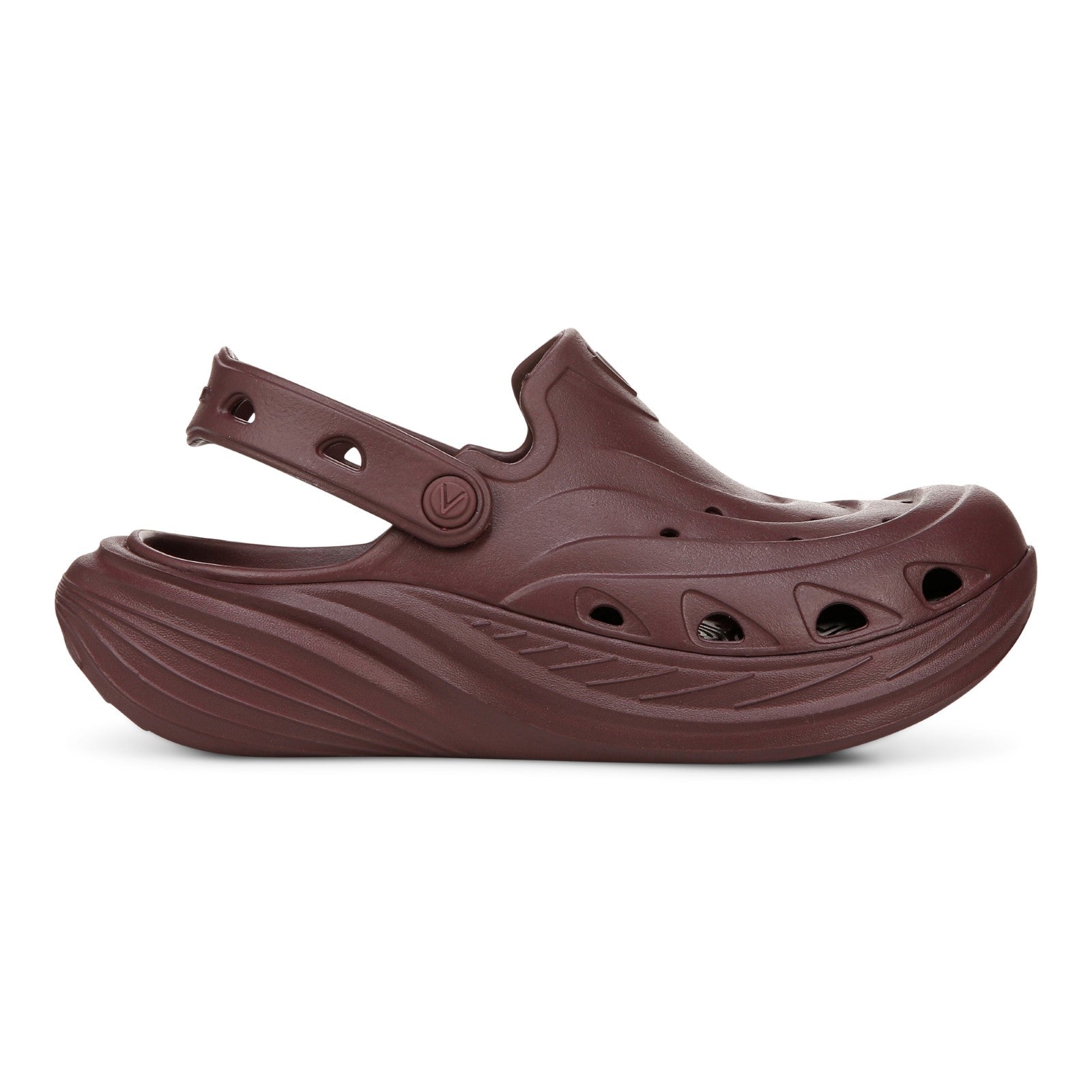 Vionic Wave RX Unisex Slip-on Supportive Cushioned Comfort Clog - Port Wine - Right side