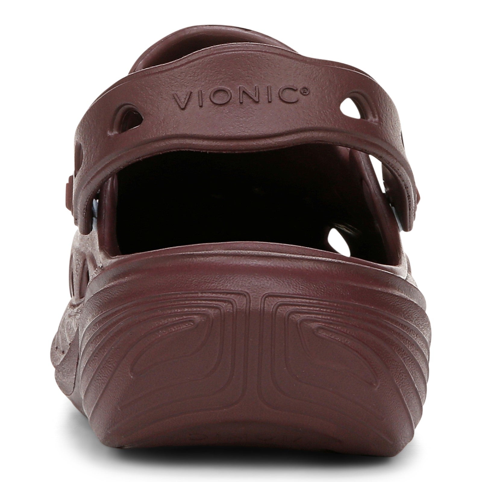 Vionic Wave RX Unisex Slip-on Supportive Cushioned Comfort Clog - Port Wine - Back