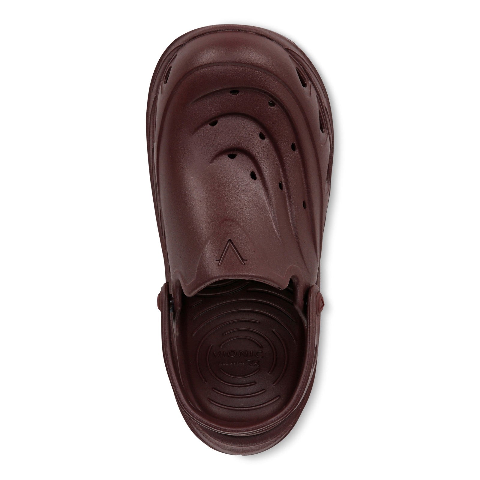 Vionic Wave RX Unisex Slip-on Supportive Cushioned Comfort Clog - Port Wine - Top