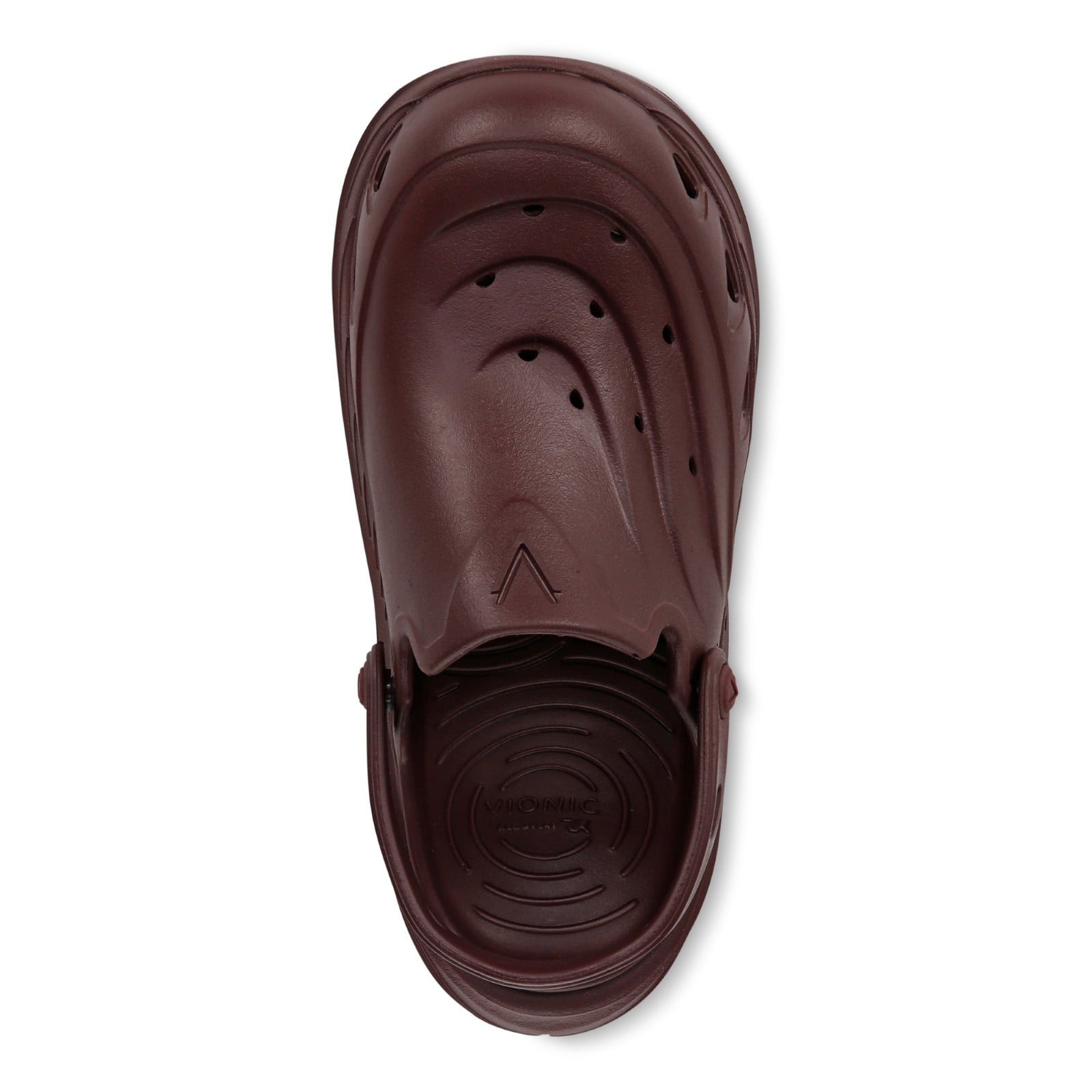 Vionic Wave RX Unisex Slip-on Supportive Cushioned Comfort Clog - Port Wine - Top