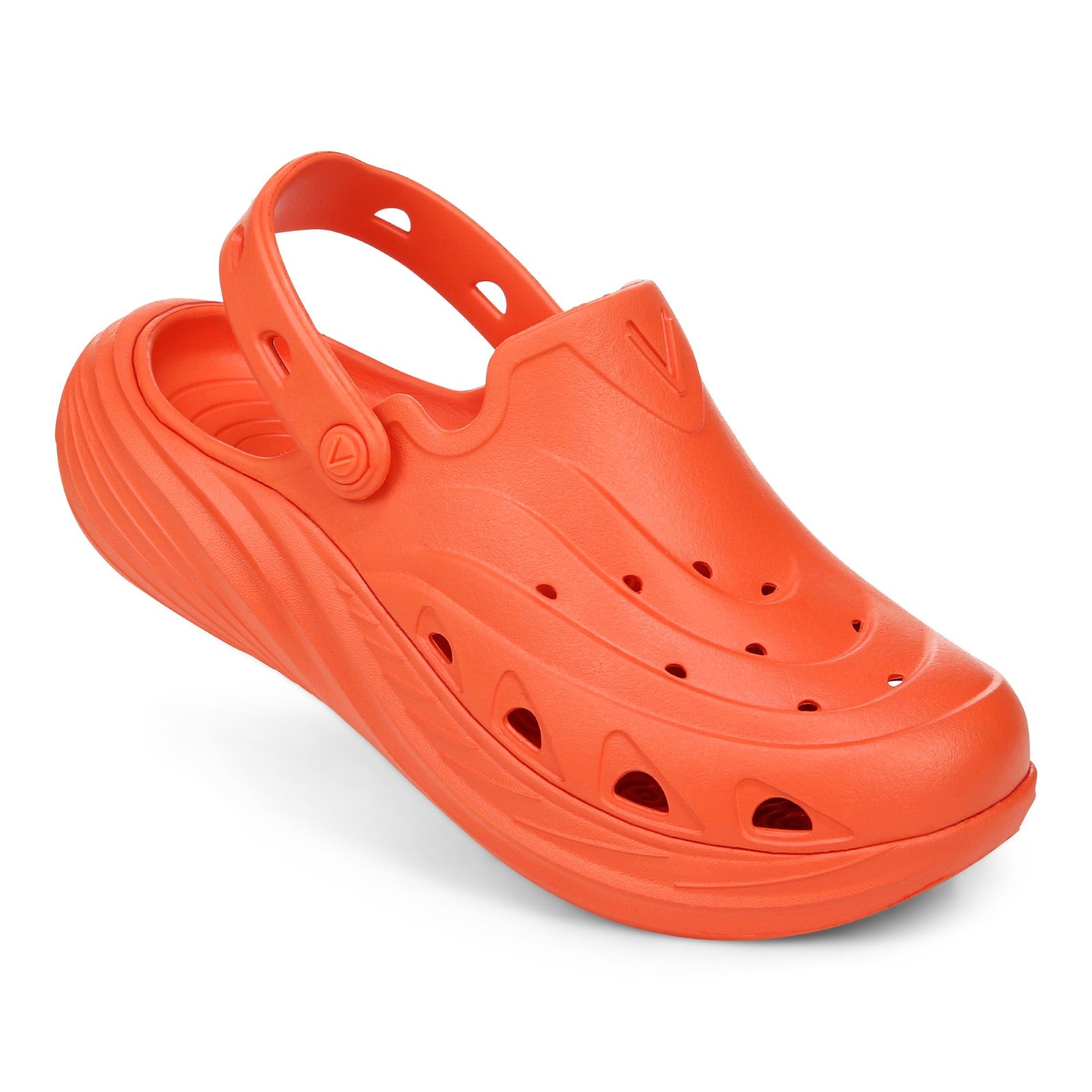 Vionic Wave RX Unisex Slip-on Supportive Cushioned Comfort Clog - Tangerine Tango - WAVE RX-J0086S3801-TANGERINE TANGO-13fl-med
