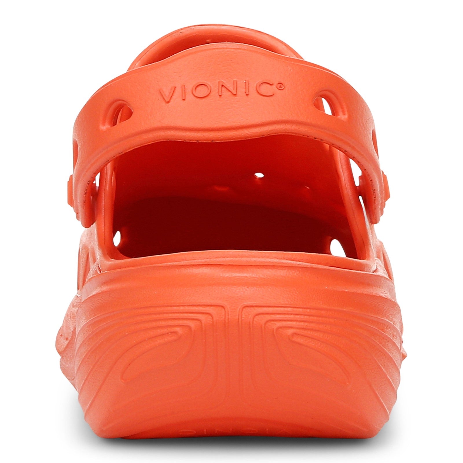 Vionic Wave RX Unisex Slip-on Supportive Cushioned Comfort Clog - Tangerine Tango - Back
