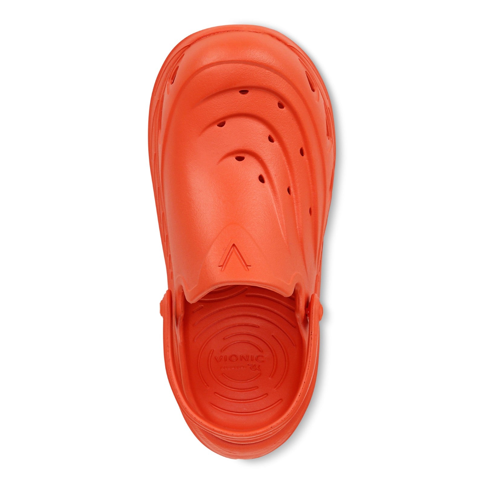 Vionic Wave RX Unisex Slip-on Supportive Cushioned Comfort Clog - Tangerine Tango - Top