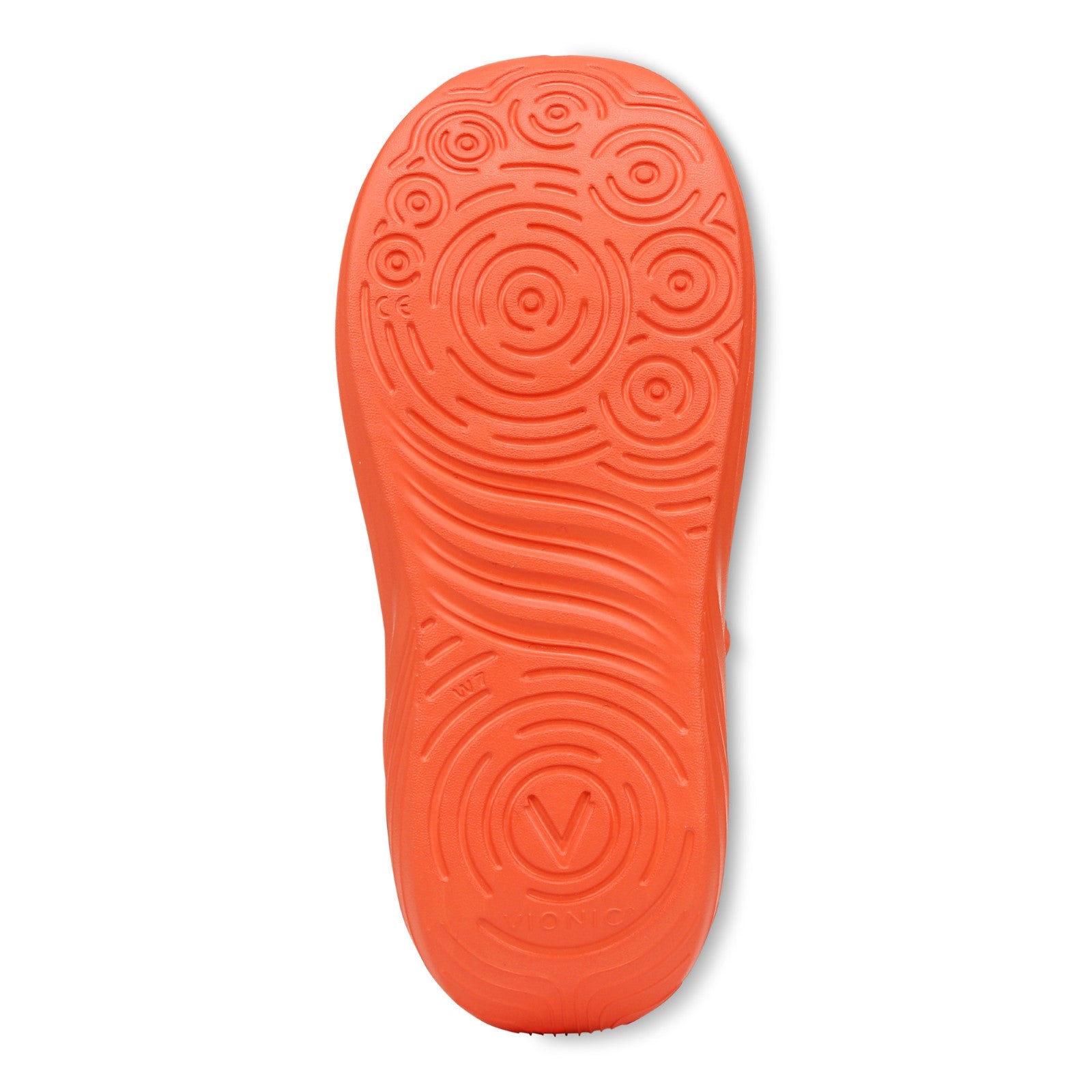 Vionic Wave RX Unisex Slip-on Supportive Cushioned Comfort Clog - Tangerine Tango - Bottom