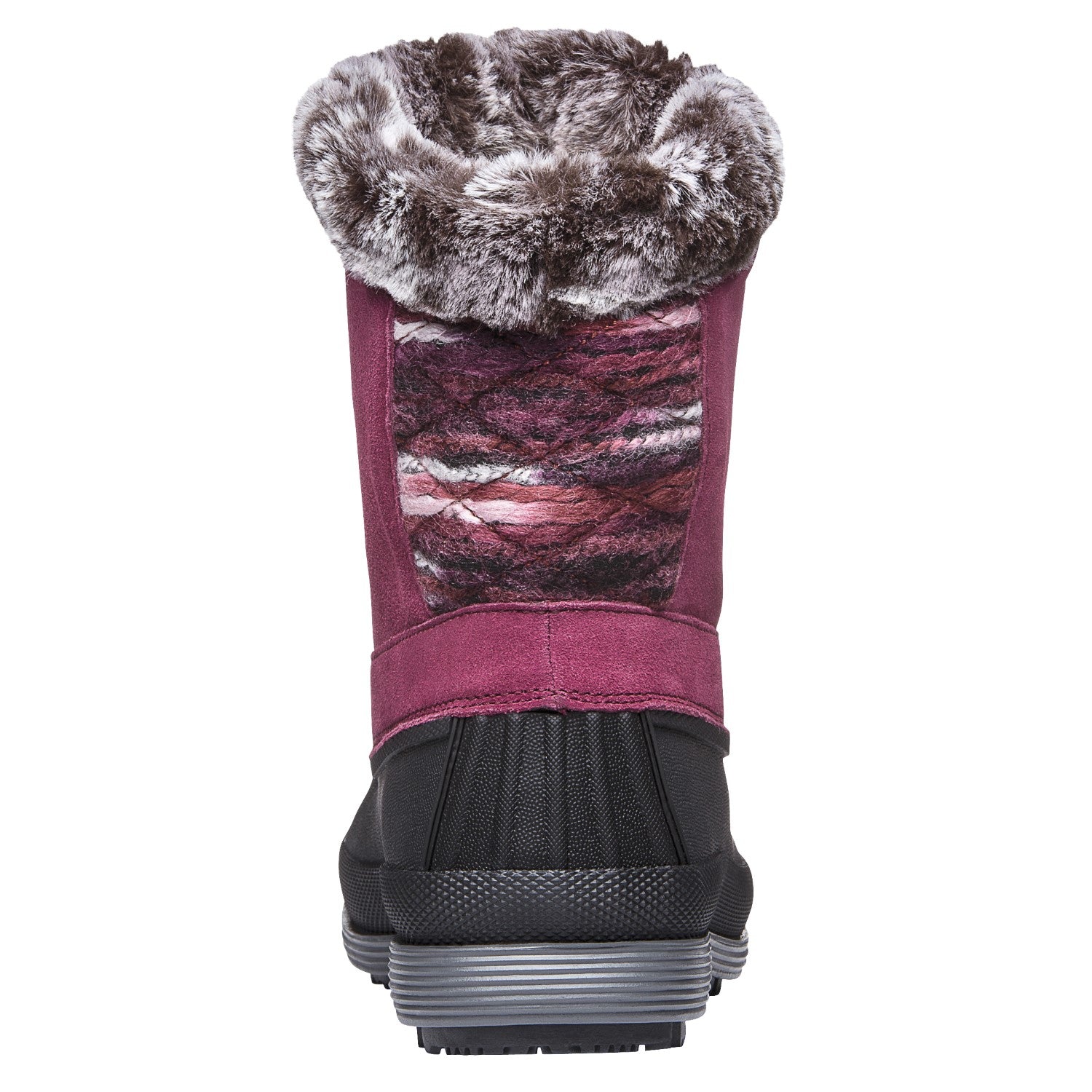 Propet Lumi Tall Lace Womens Boots - Berry - back view