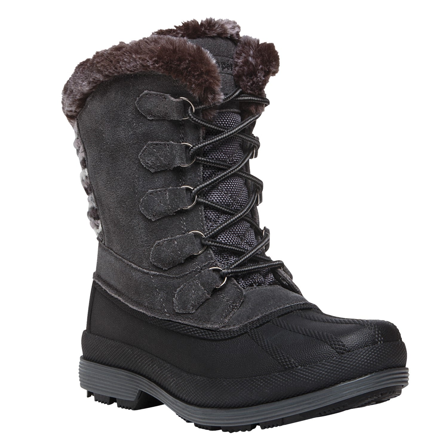 Propet Lumi Tall Lace - Boots Cold Weather - Women's in Grey
