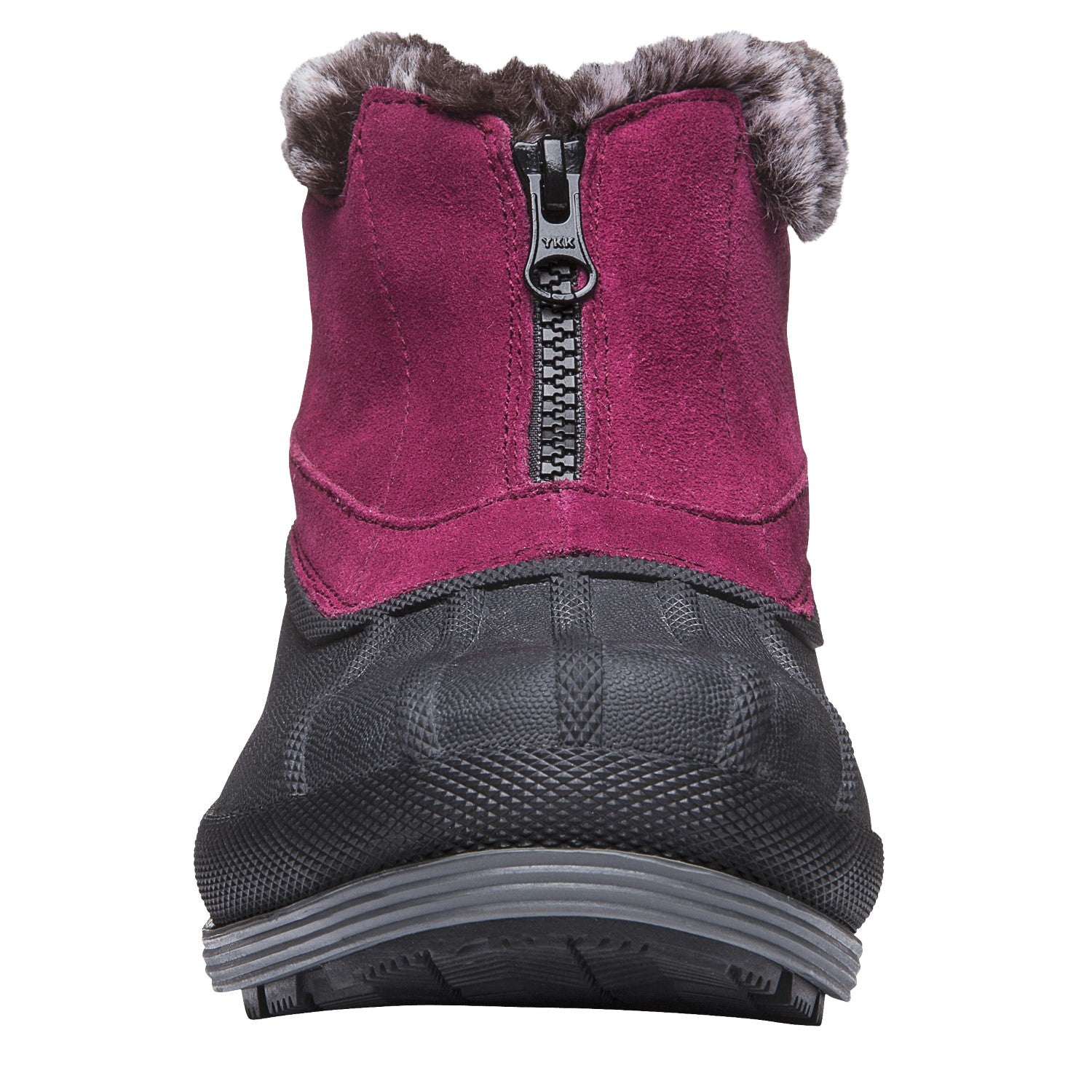 Propet Lumi Ankle Zip Womens Boots - Berry - front view