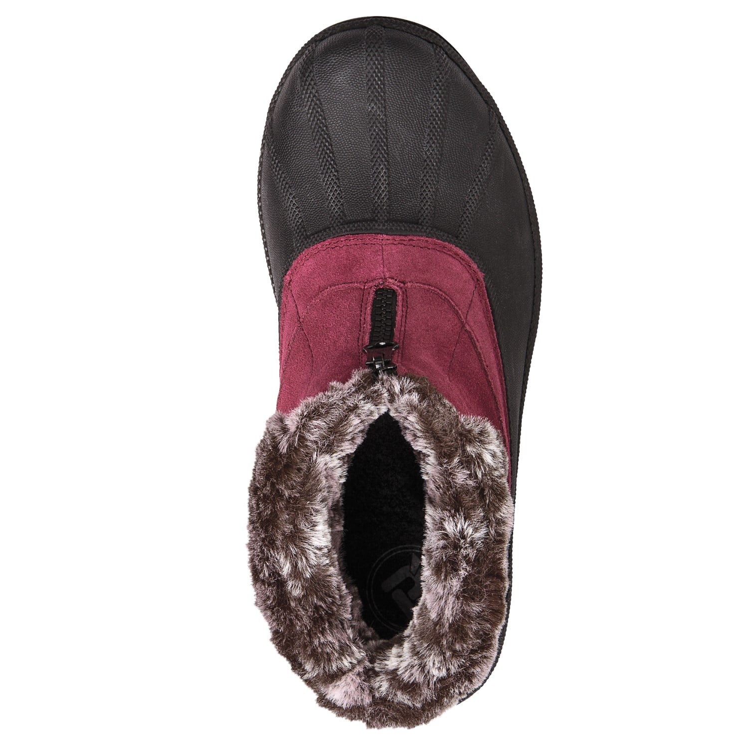 Propet Lumi Ankle Zip Womens Boots - Berry - top view