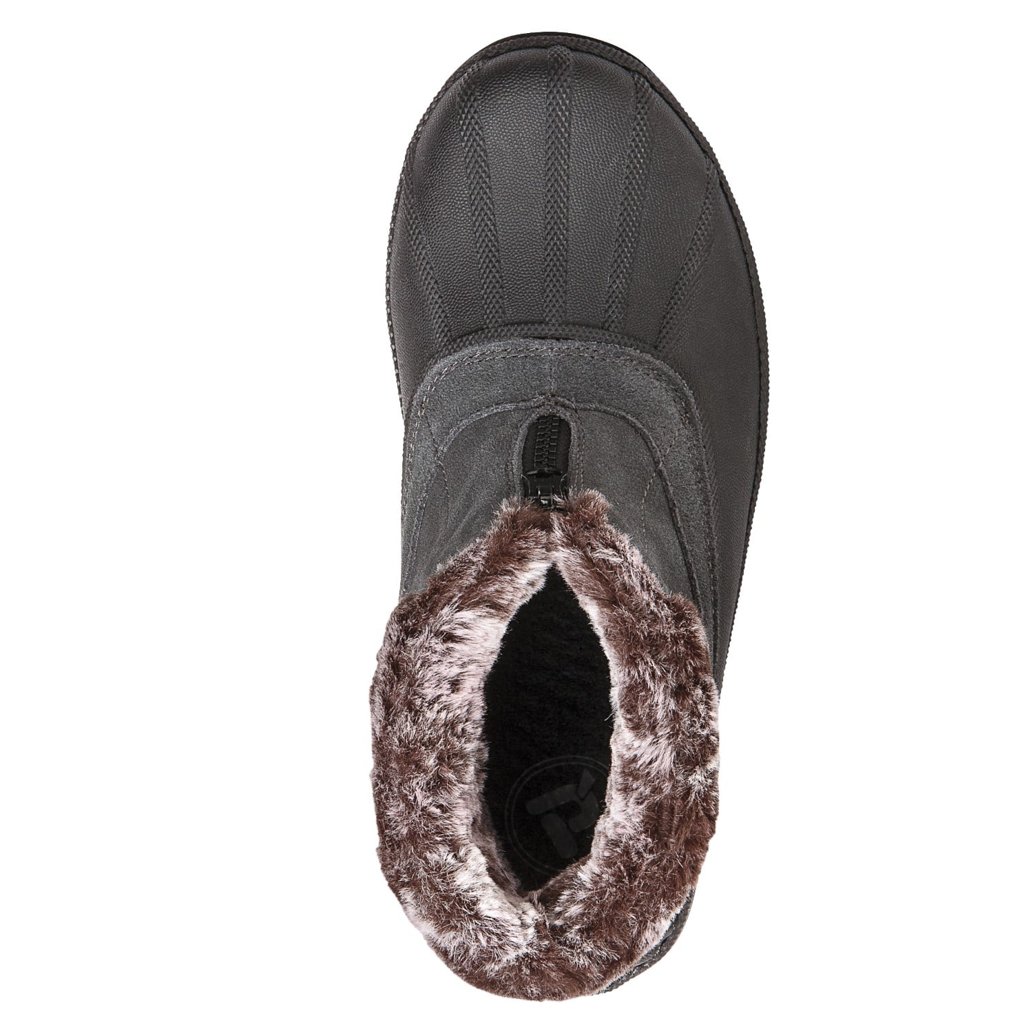 Propet Lumi Ankle Zip Womens Boots - Grey - top view