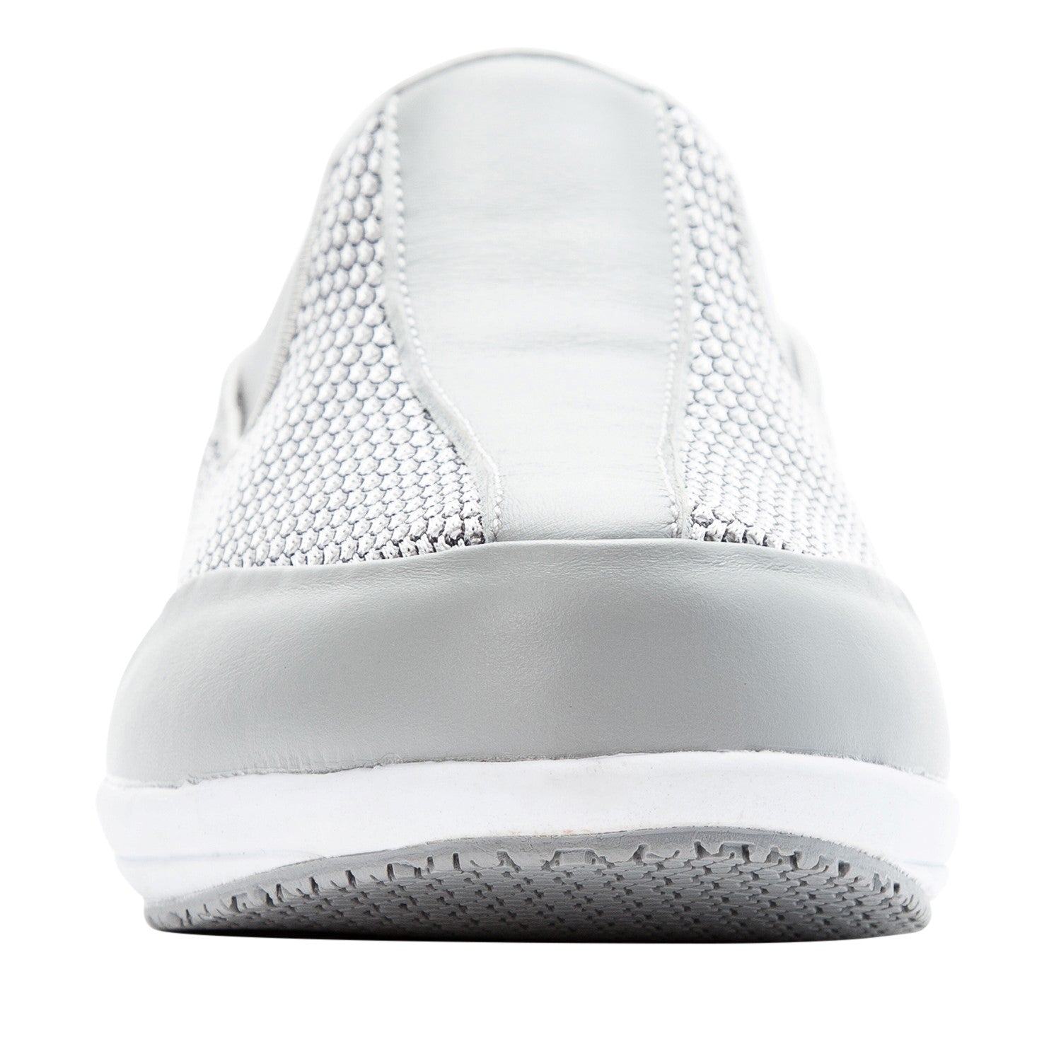 Propet Washable Walker Slide  Womens Slip Resistant - Silver Mesh - front view
