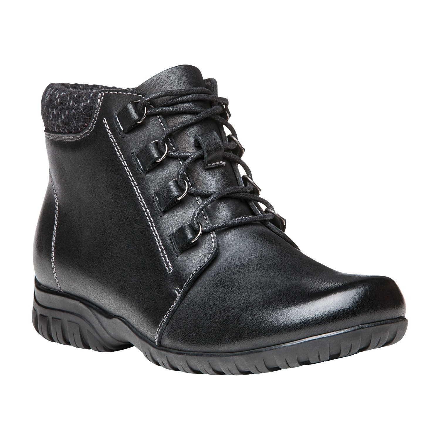 Propet Delaney Women's Boots in Black Leather