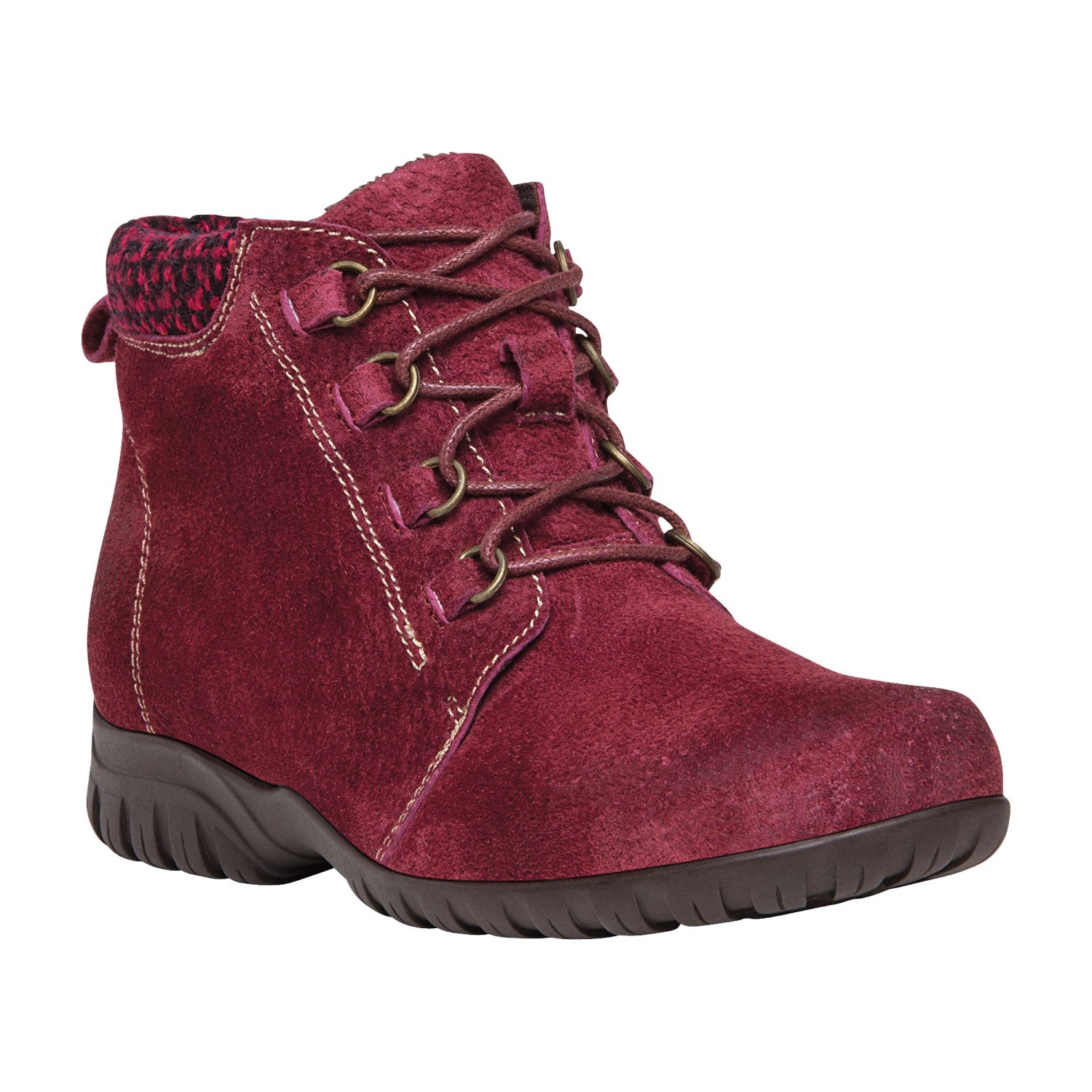 Propet Delaney - Boots - Women's Dark Red Suede