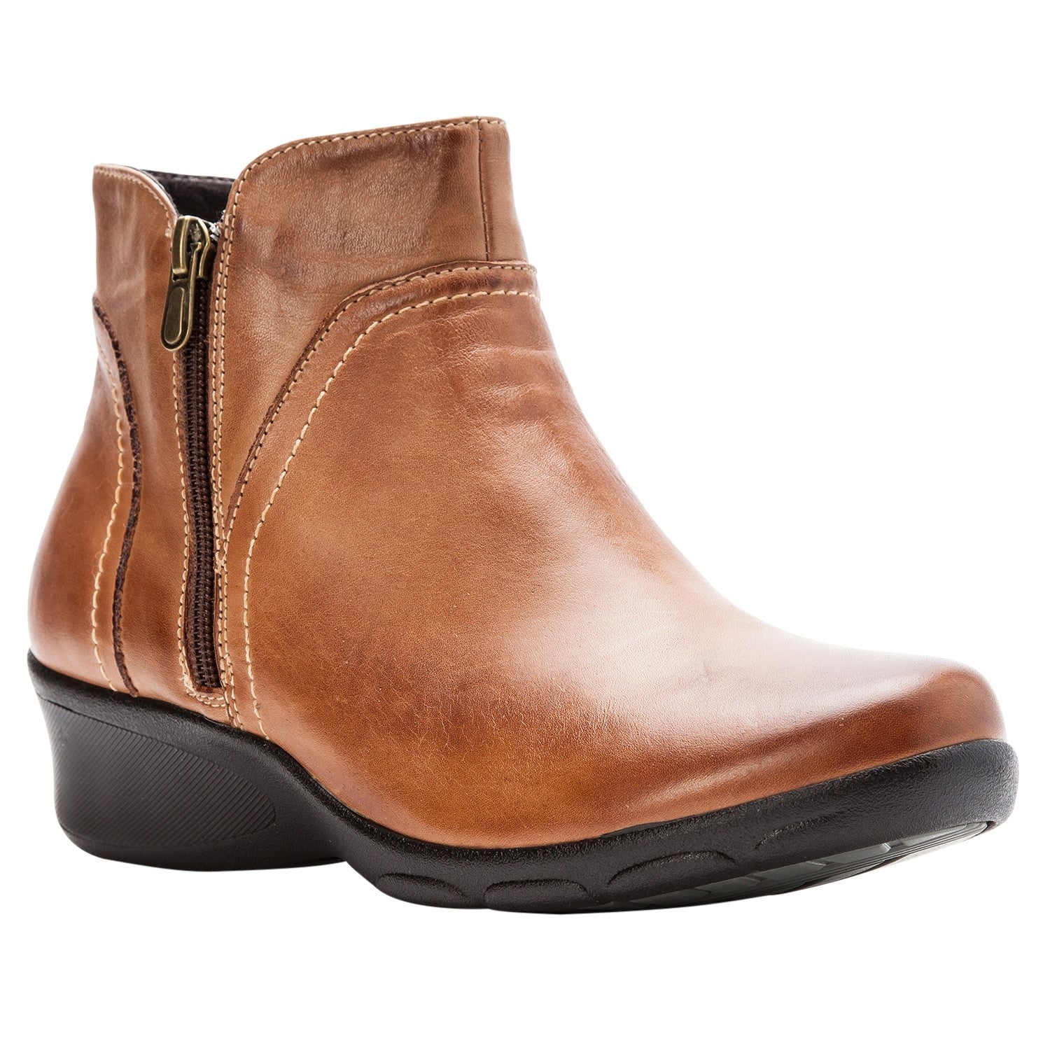 Propet Waverly Women's Comfort Wedge Boots in Tan