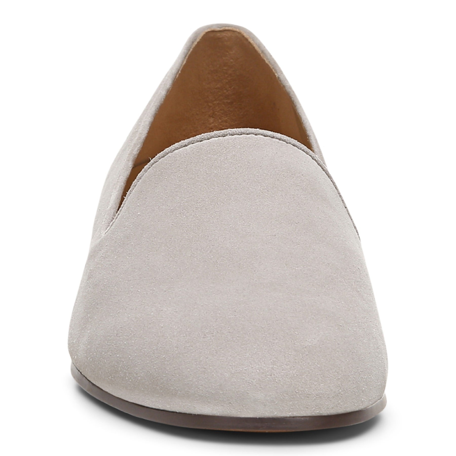 Vionic Willa Knit Women's Slip-On Casual Shoe - Dark Taupe Suede - Front