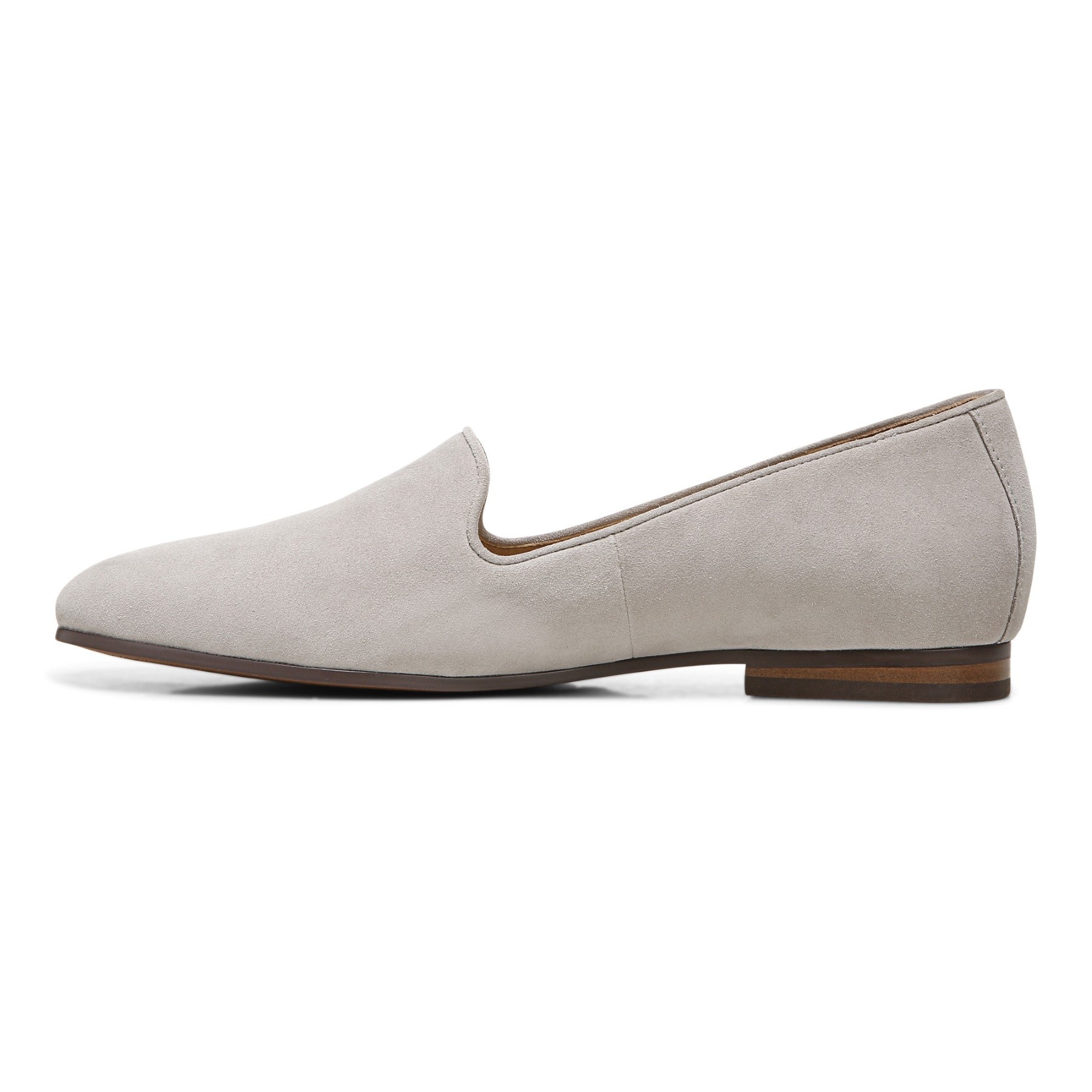 Vionic Willa Knit Women's Slip-On Casual Shoe - Dark Taupe Suede - Left Side