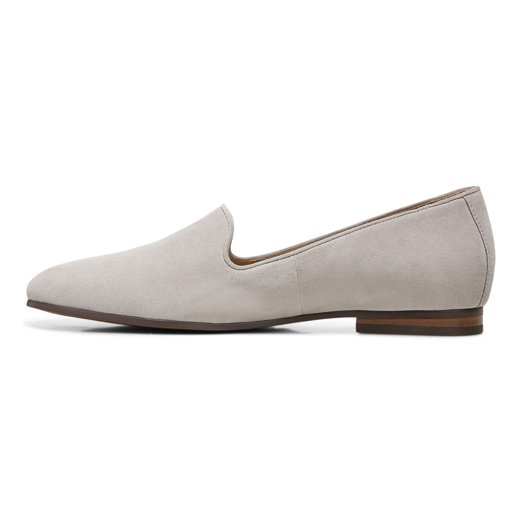 Vionic Willa Knit Women's Slip-On Casual Shoe - Dark Taupe Suede - Left Side