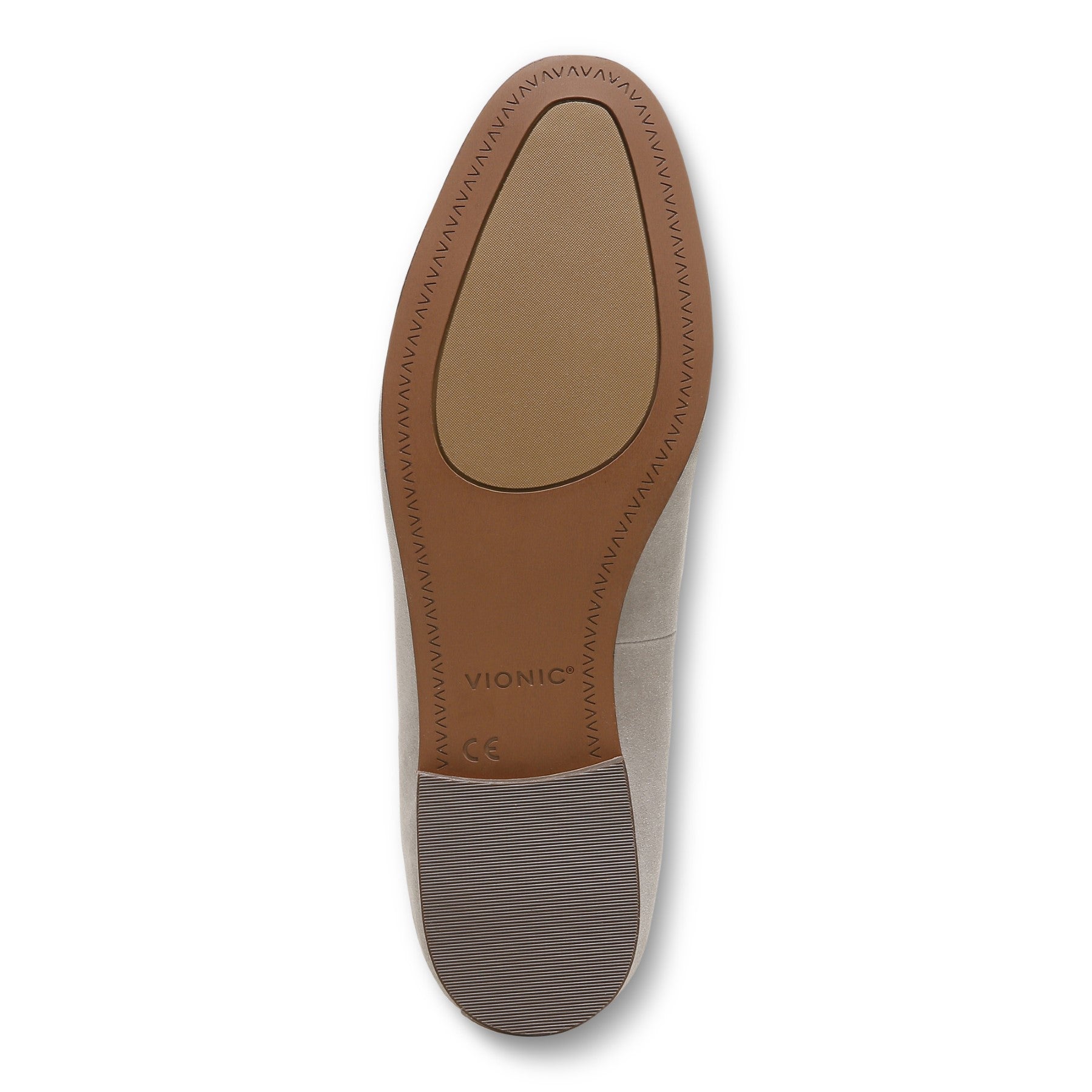 Vionic Willa Knit Women's Slip-On Casual Shoe - Dark Taupe Suede - Bottom